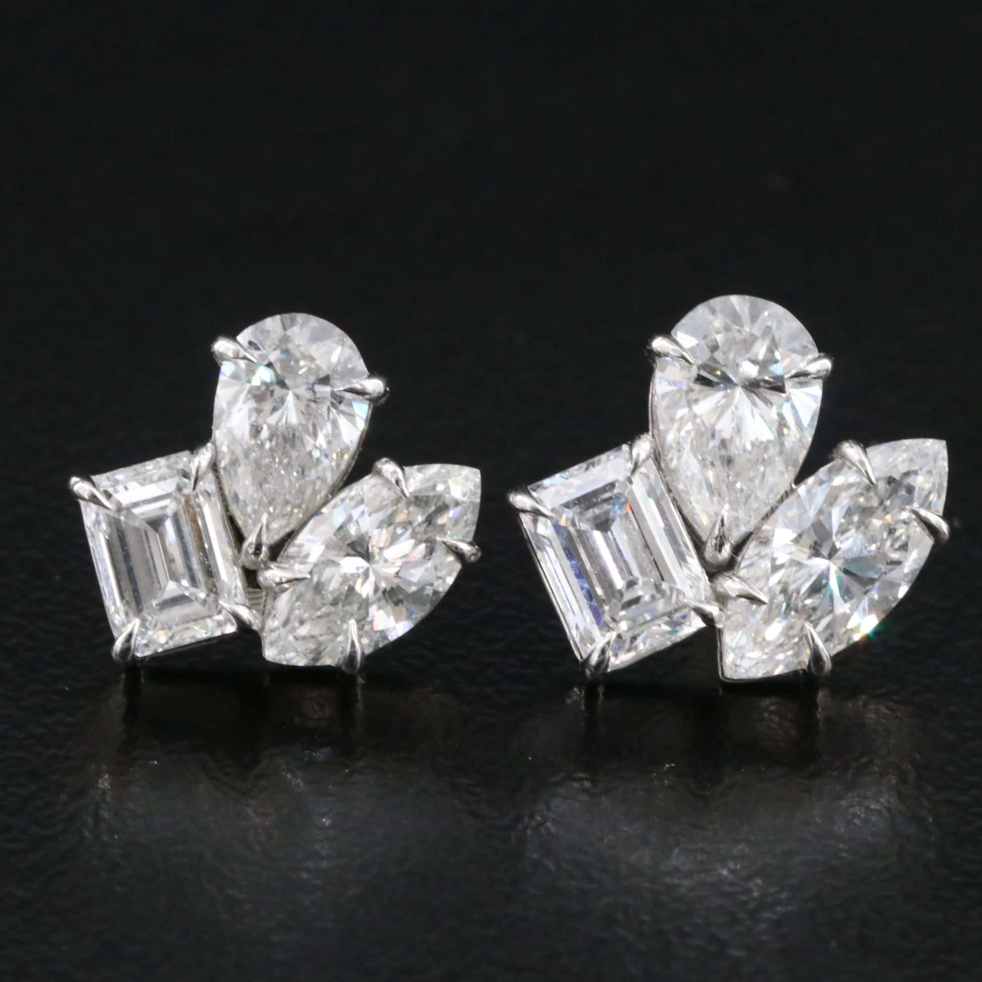 Platinum 2.89 CTW Lab Grown Diamond Earrings
