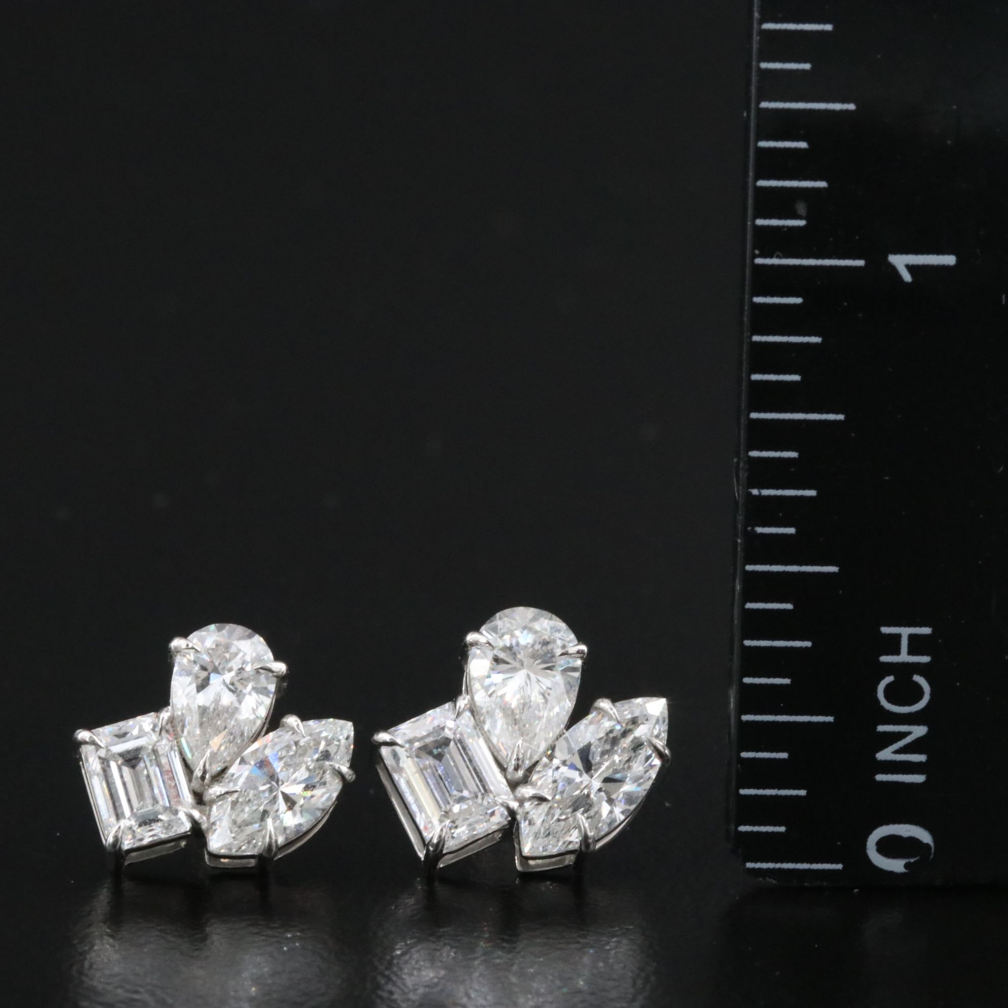 Platinum 2.89 CTW Lab Grown Diamond Earrings