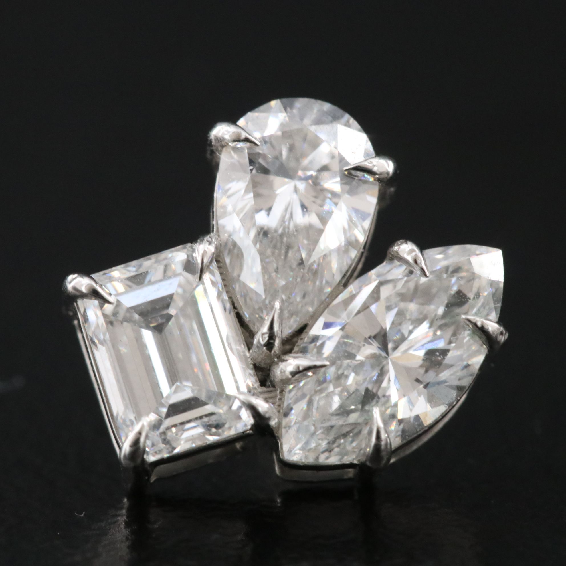 Platinum 2.89 CTW Lab Grown Diamond Earrings