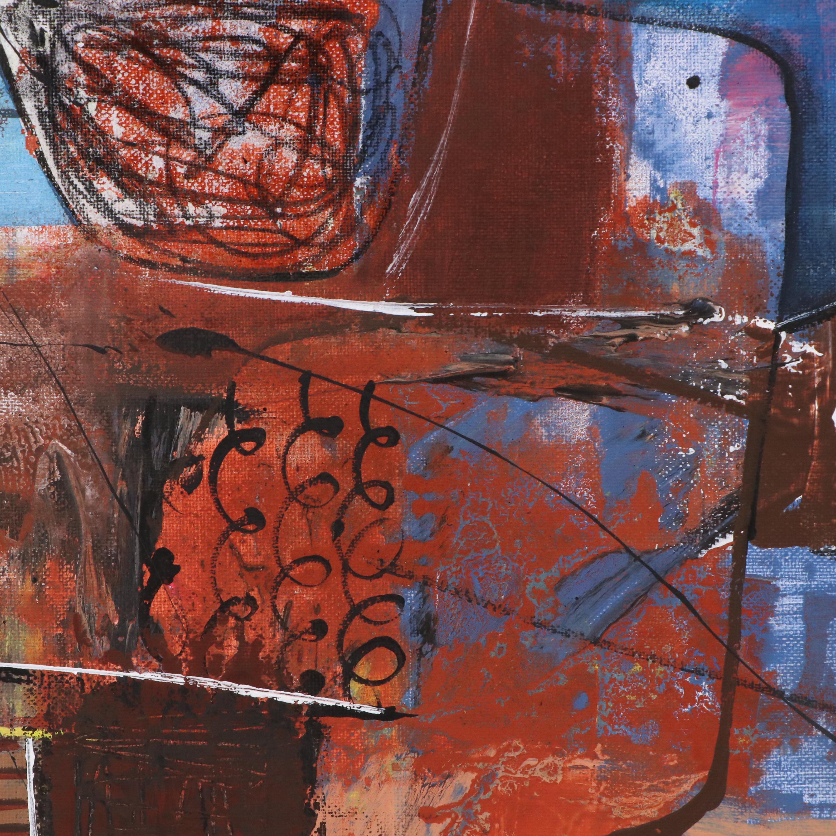 Michel Blázquez Acrylic Painting "Untitled," 2025