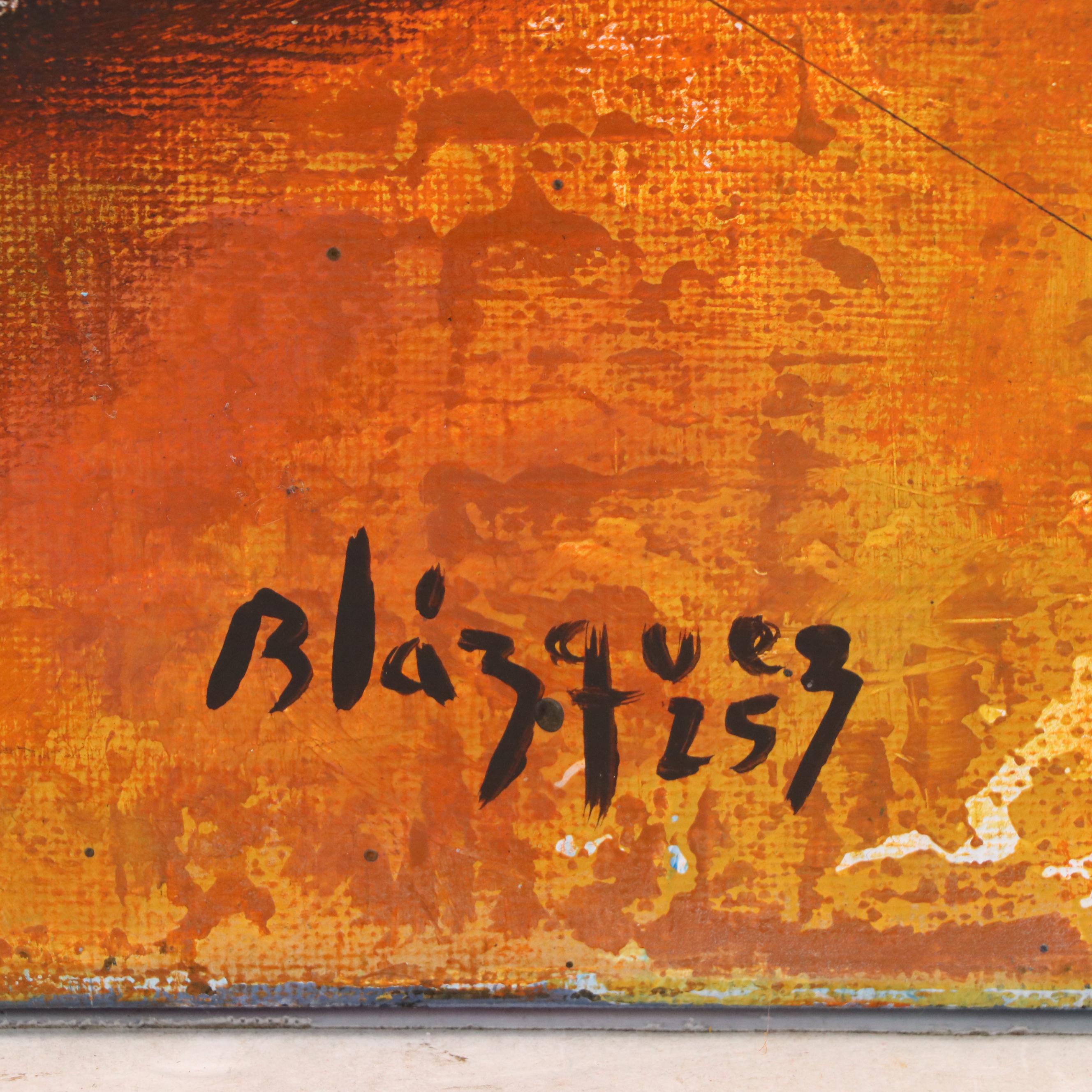 Michel Blázquez Acrylic Painting "Untitled," 2025