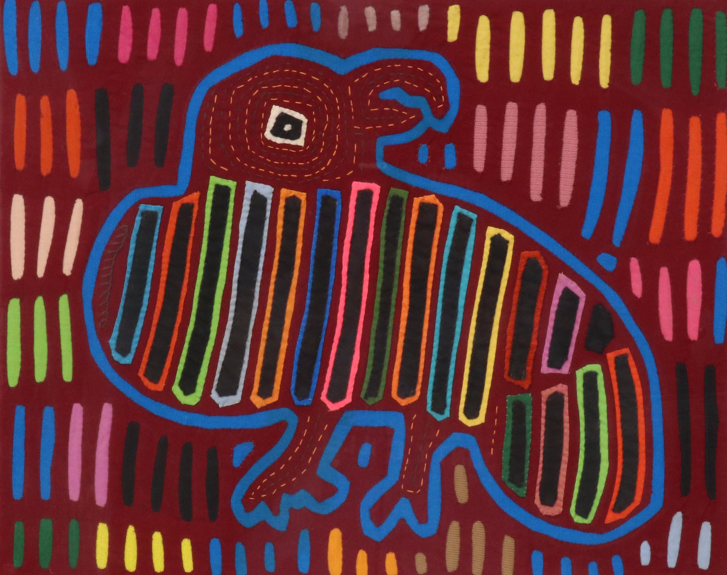 Central American Mola Textile Panel, Mid to Late 20th Century
