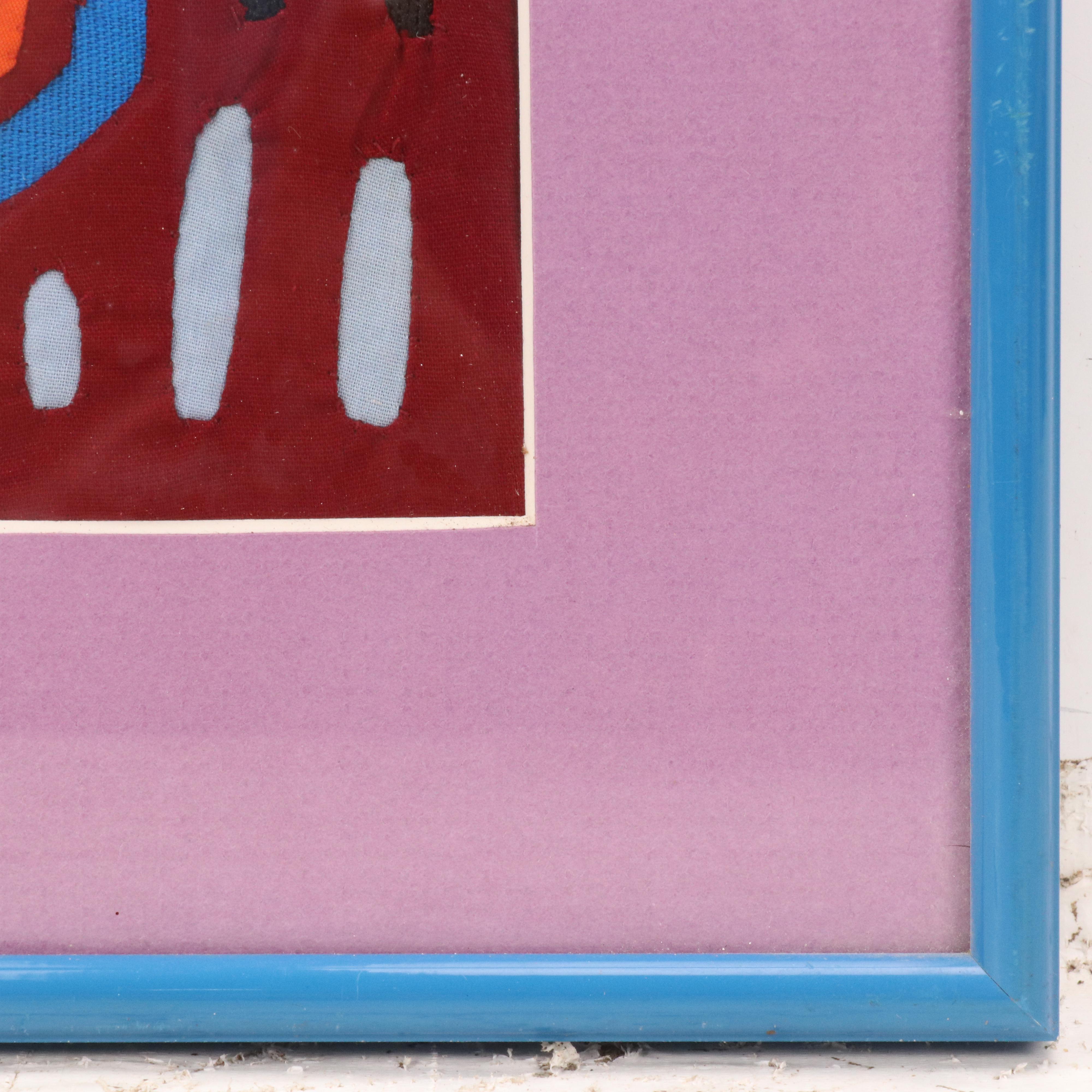 Central American Mola Textile Panel, Mid to Late 20th Century