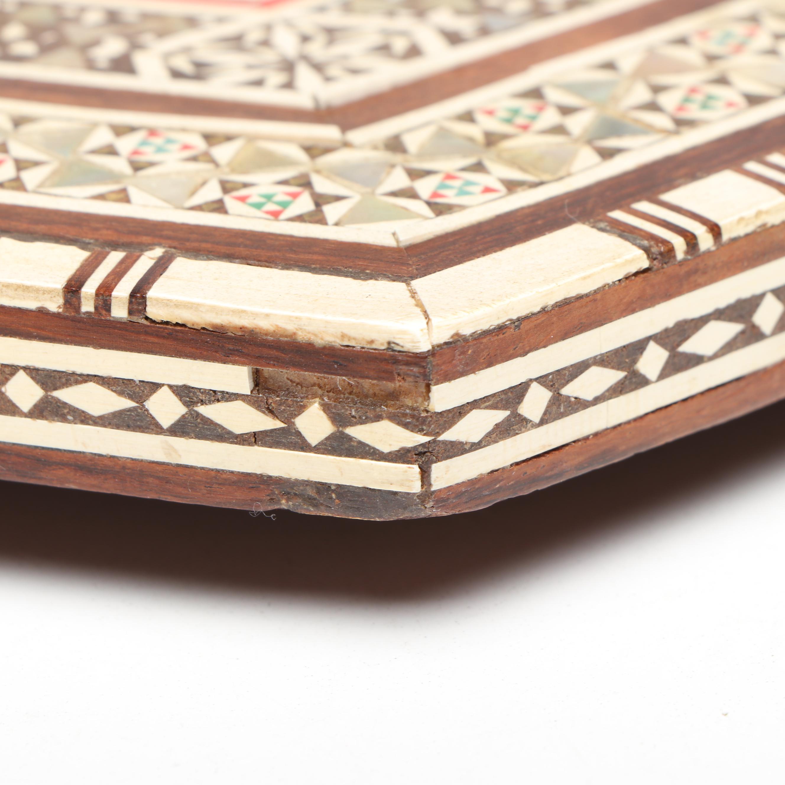 Middle Eastern Style MOP and Camel Bone Inlaid Mosaic Wall Hanging