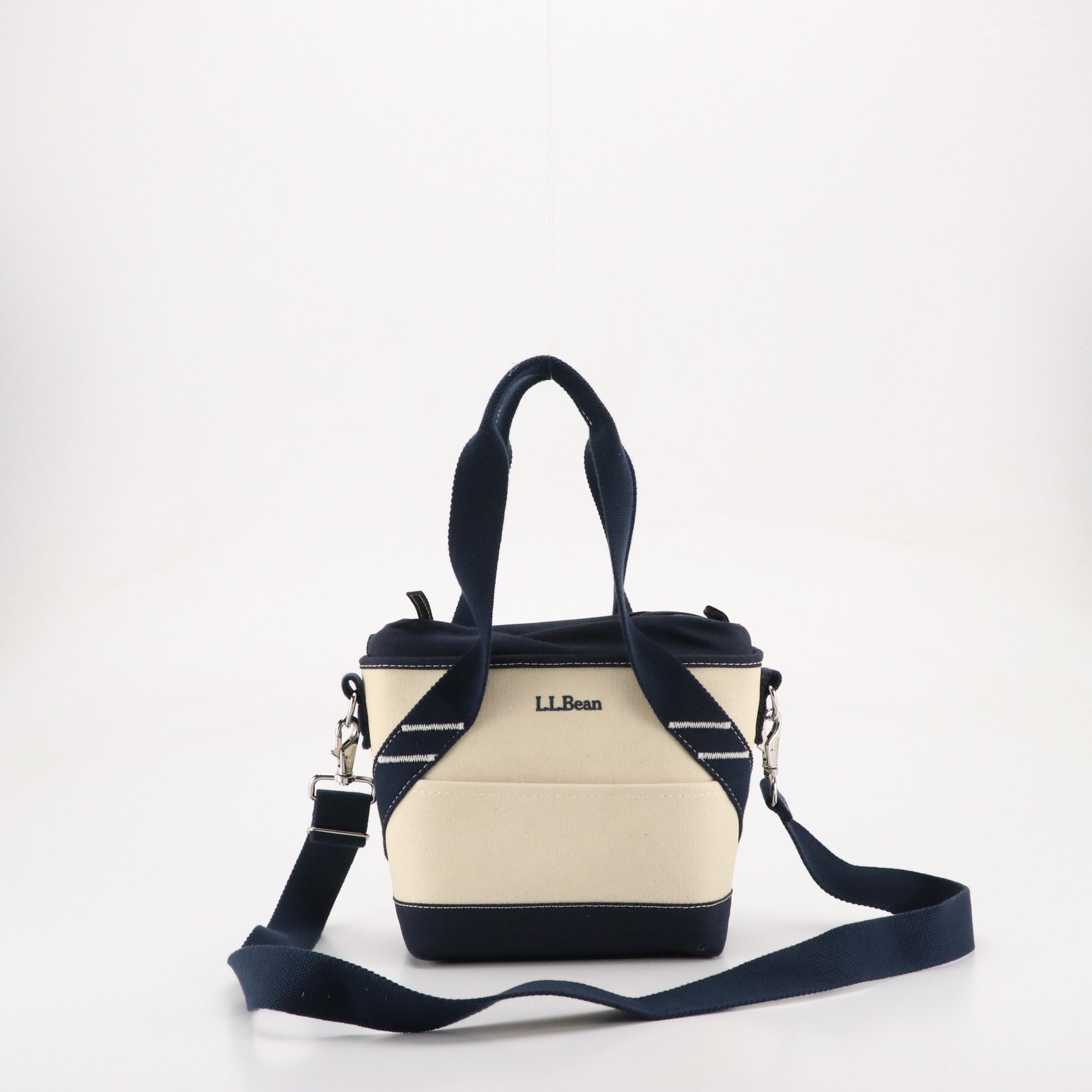 L.L.Bean Crossbody Lunchbox, Lands' End and Other Tote with Large Woven Basket