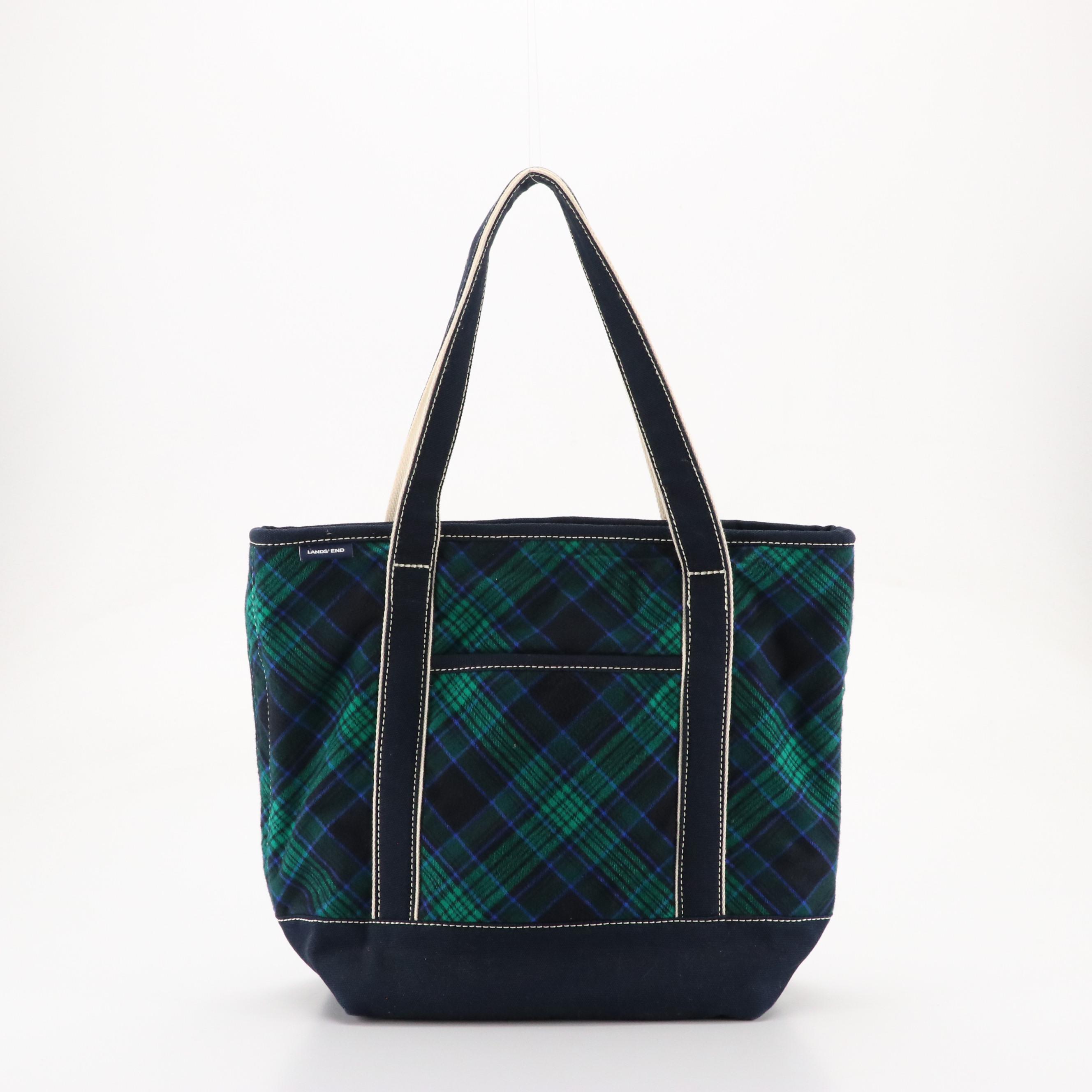 L.L.Bean Crossbody Lunchbox, Lands' End and Other Tote with Large Woven Basket