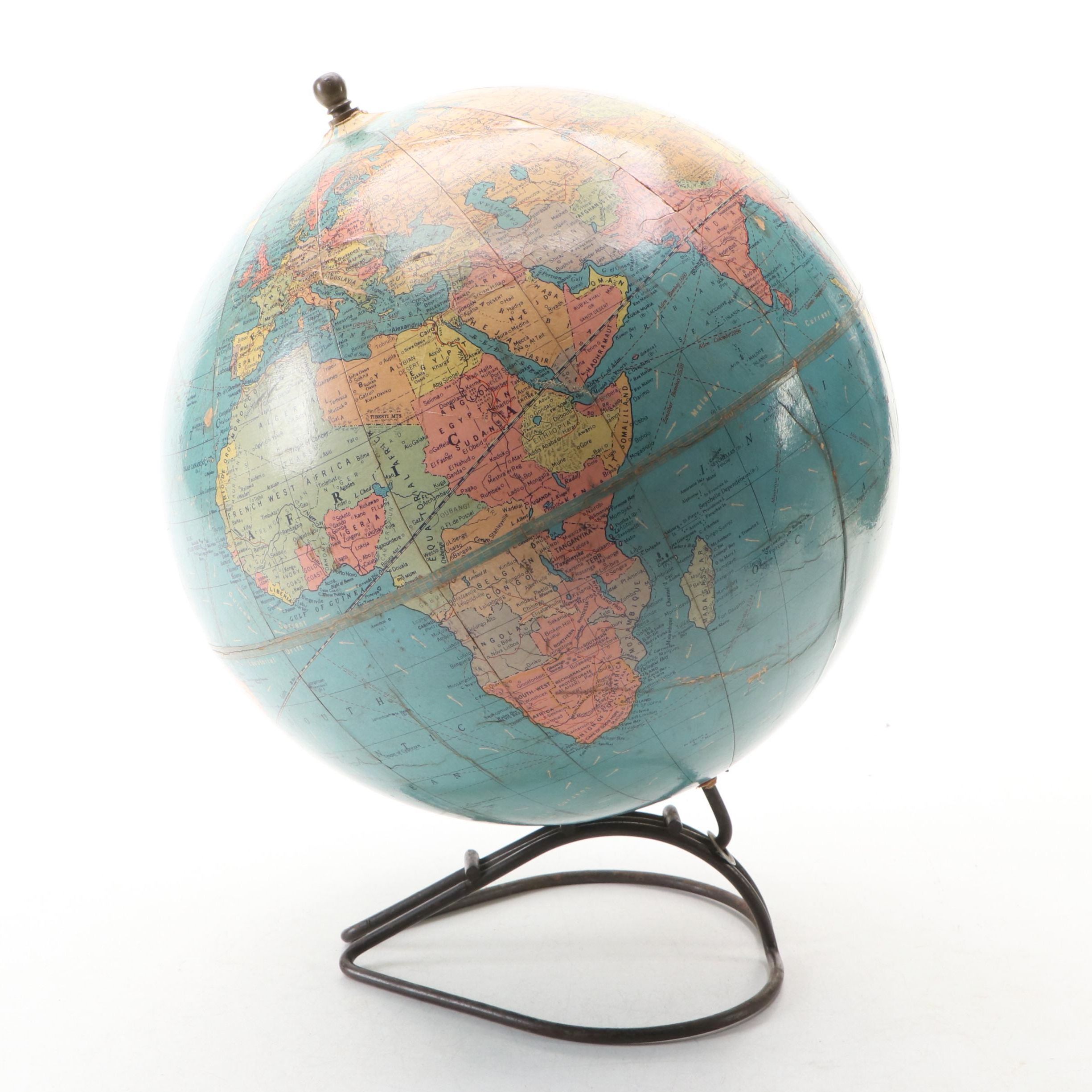 Replogle Globe Co. 12" Standard Globe, Mid-20th Century