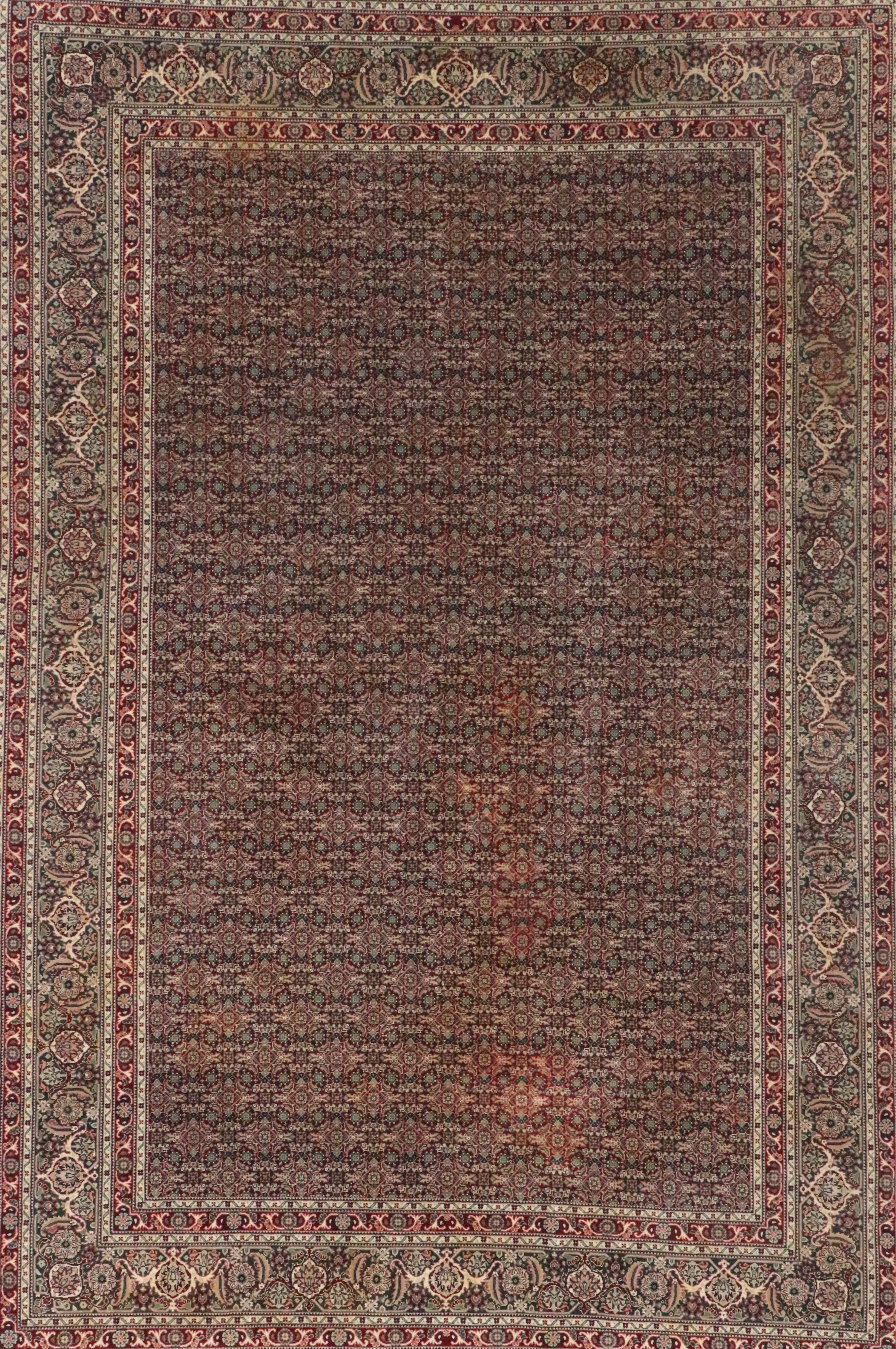 6'1 x 9'8 Hand-Knotted Persian Veramin Area Rug