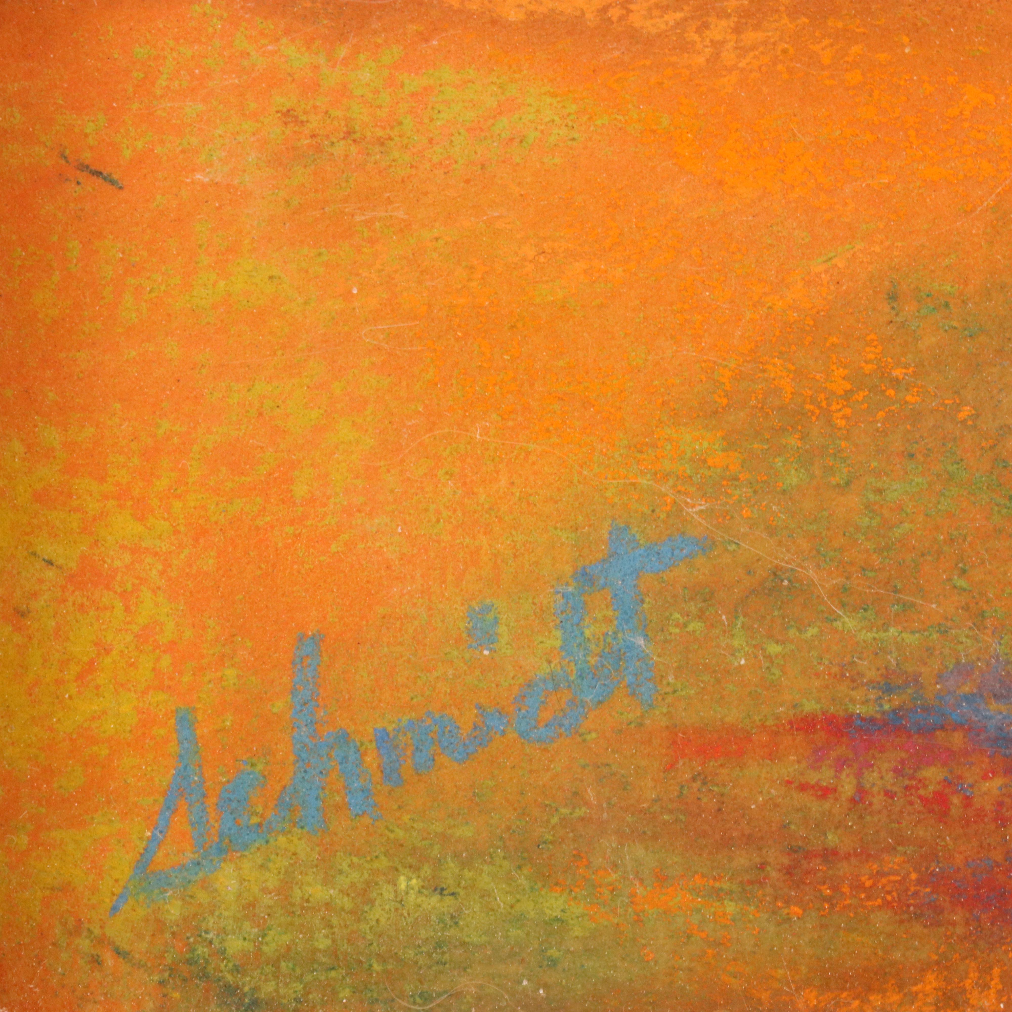Schmidt Oil Pastel of the Santa Rosa Winery