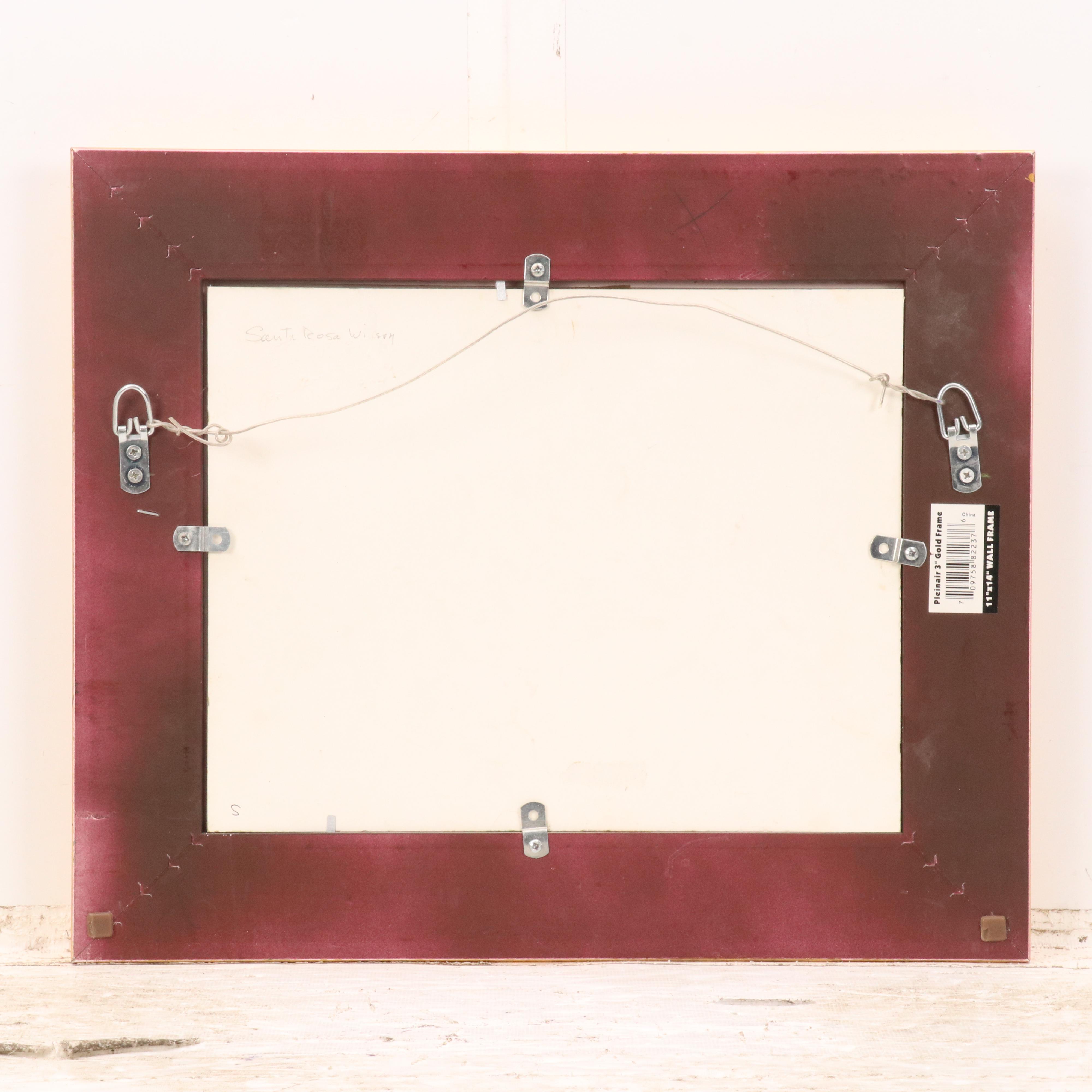 Schmidt Oil Pastel of the Santa Rosa Winery