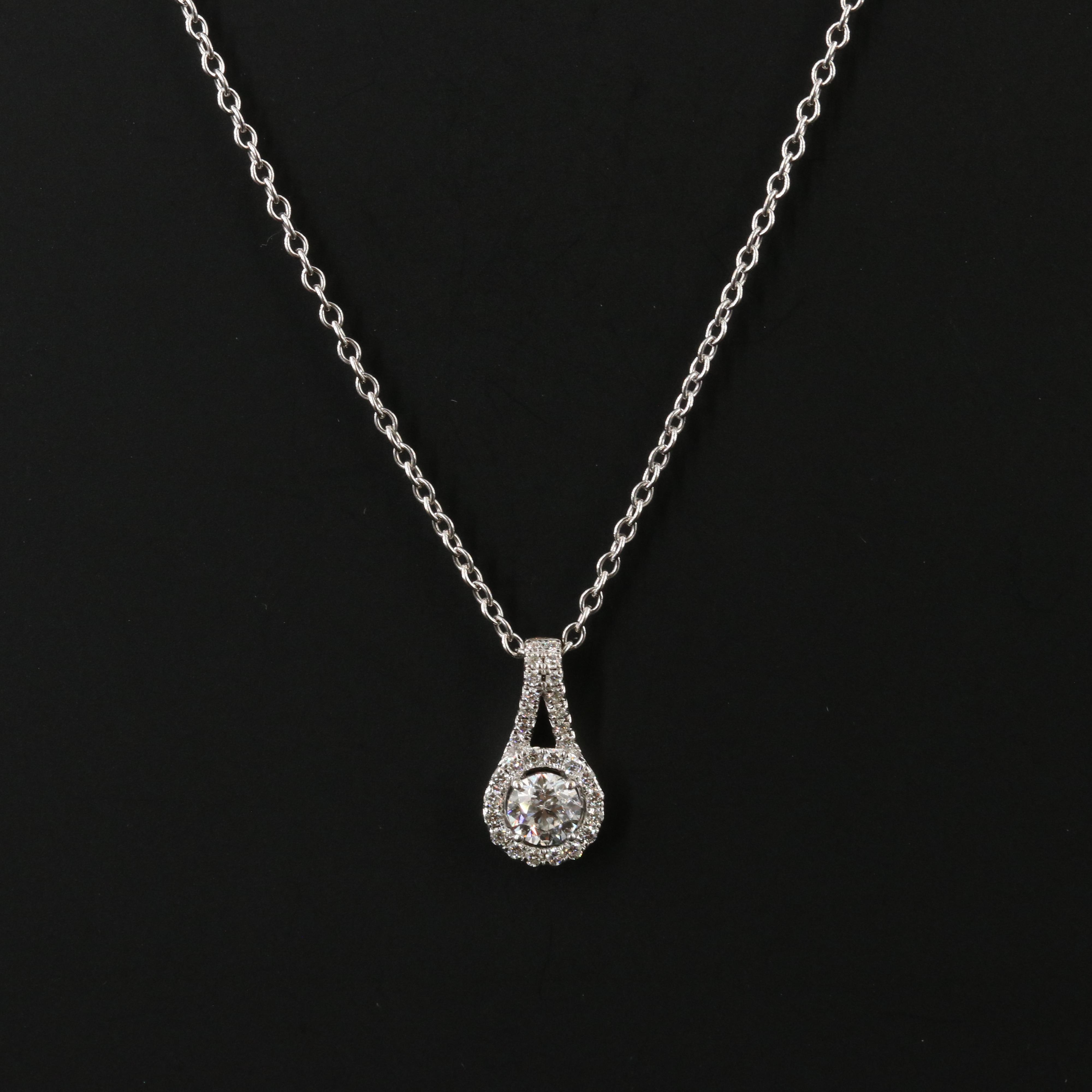14K 0.57 CTW Diamond Pendant Necklace