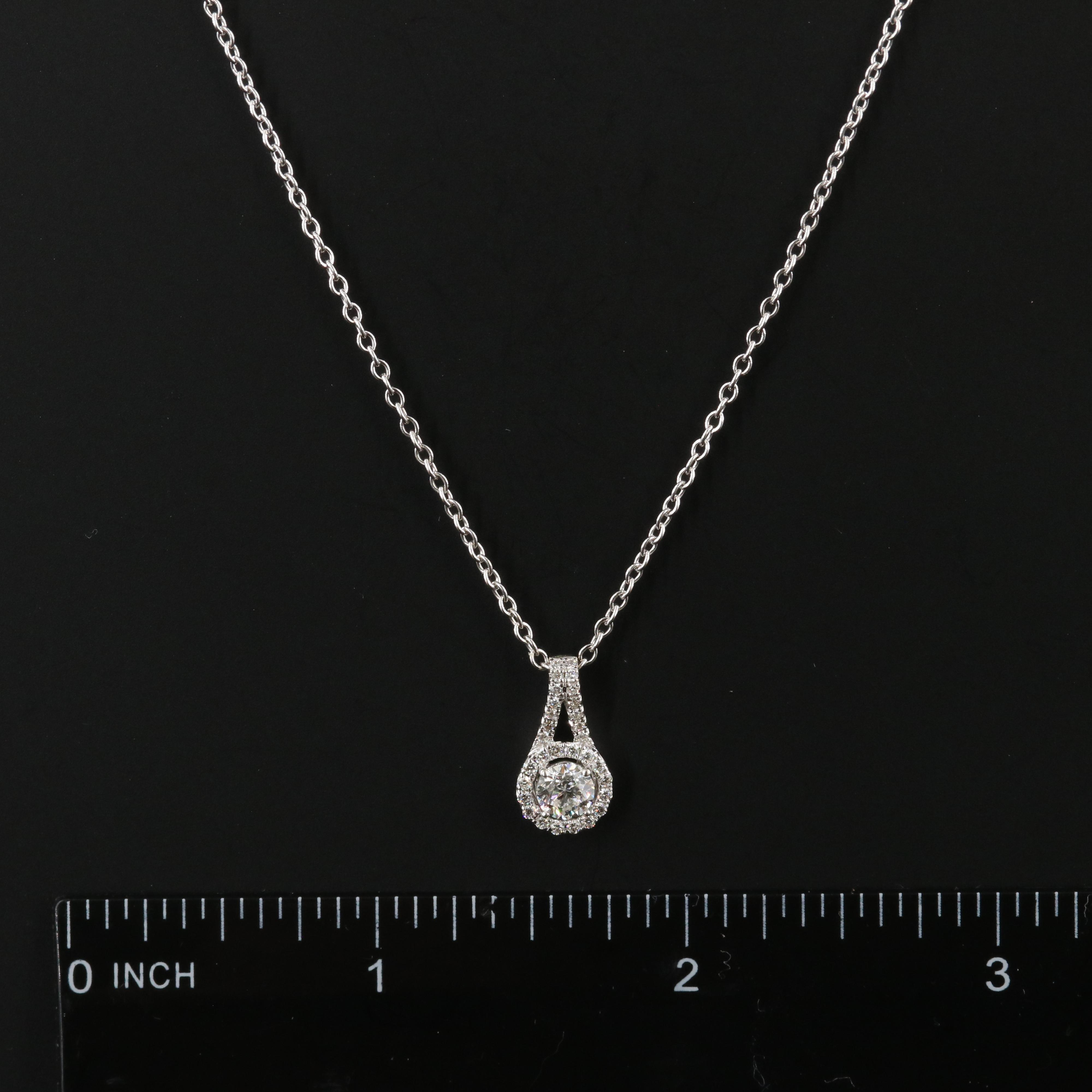 14K 0.57 CTW Diamond Pendant Necklace