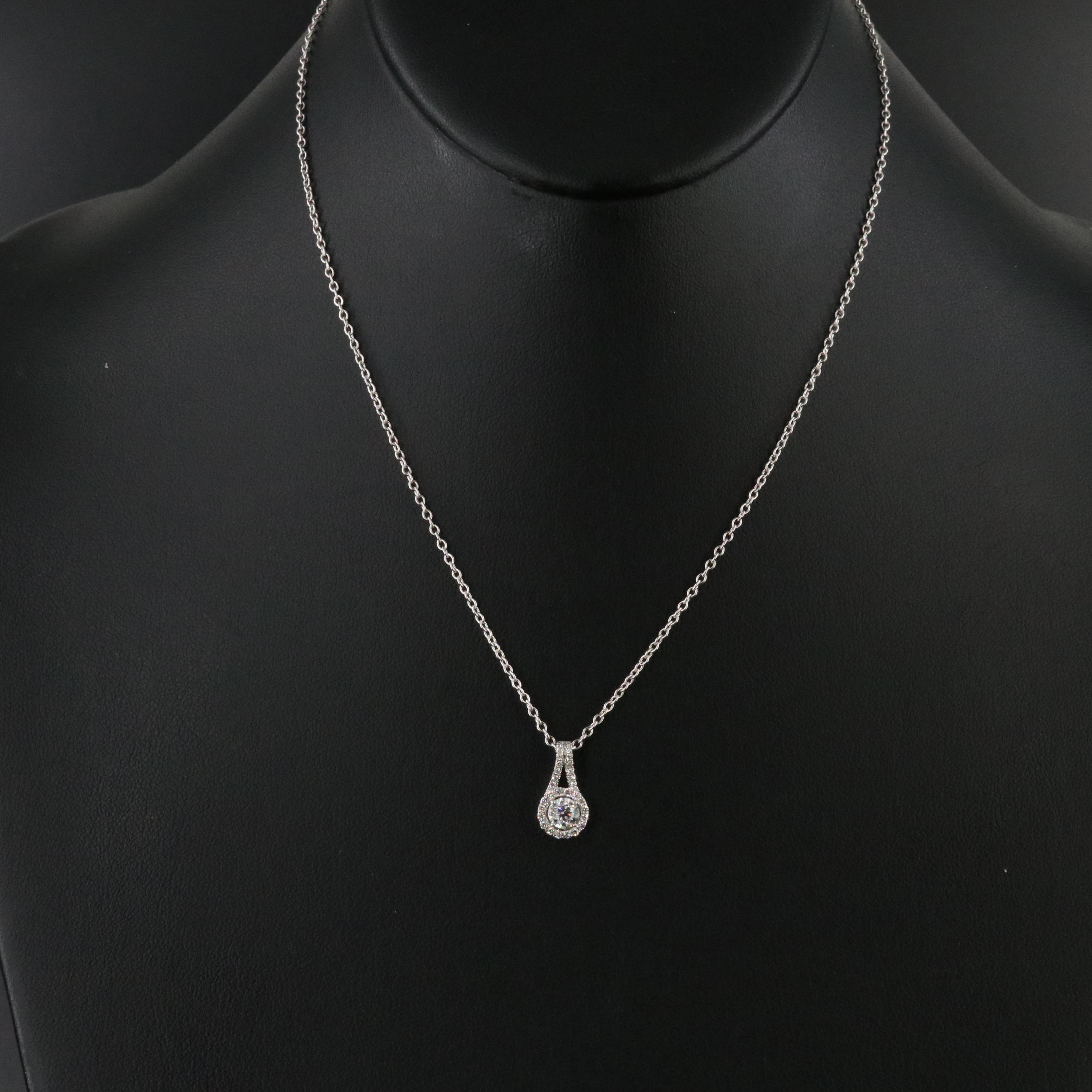 14K 0.57 CTW Diamond Pendant Necklace