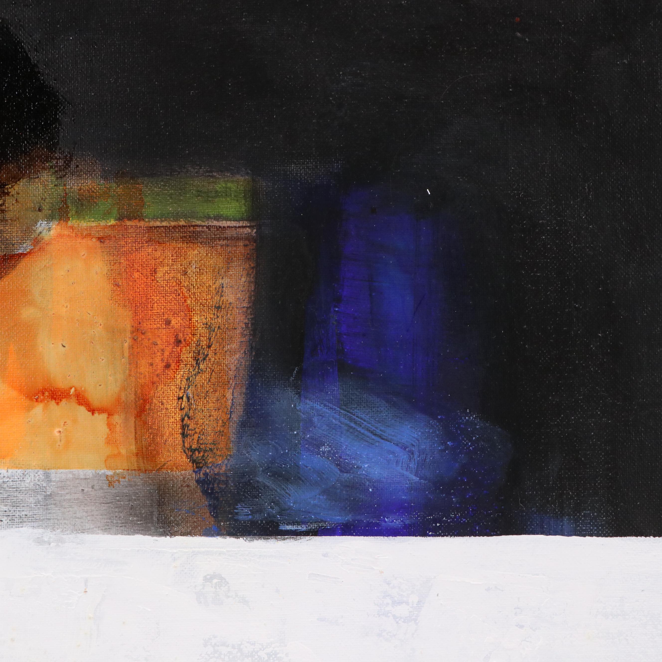 Milagros Pongo Abstract Mixed Media Painting, 21st Century