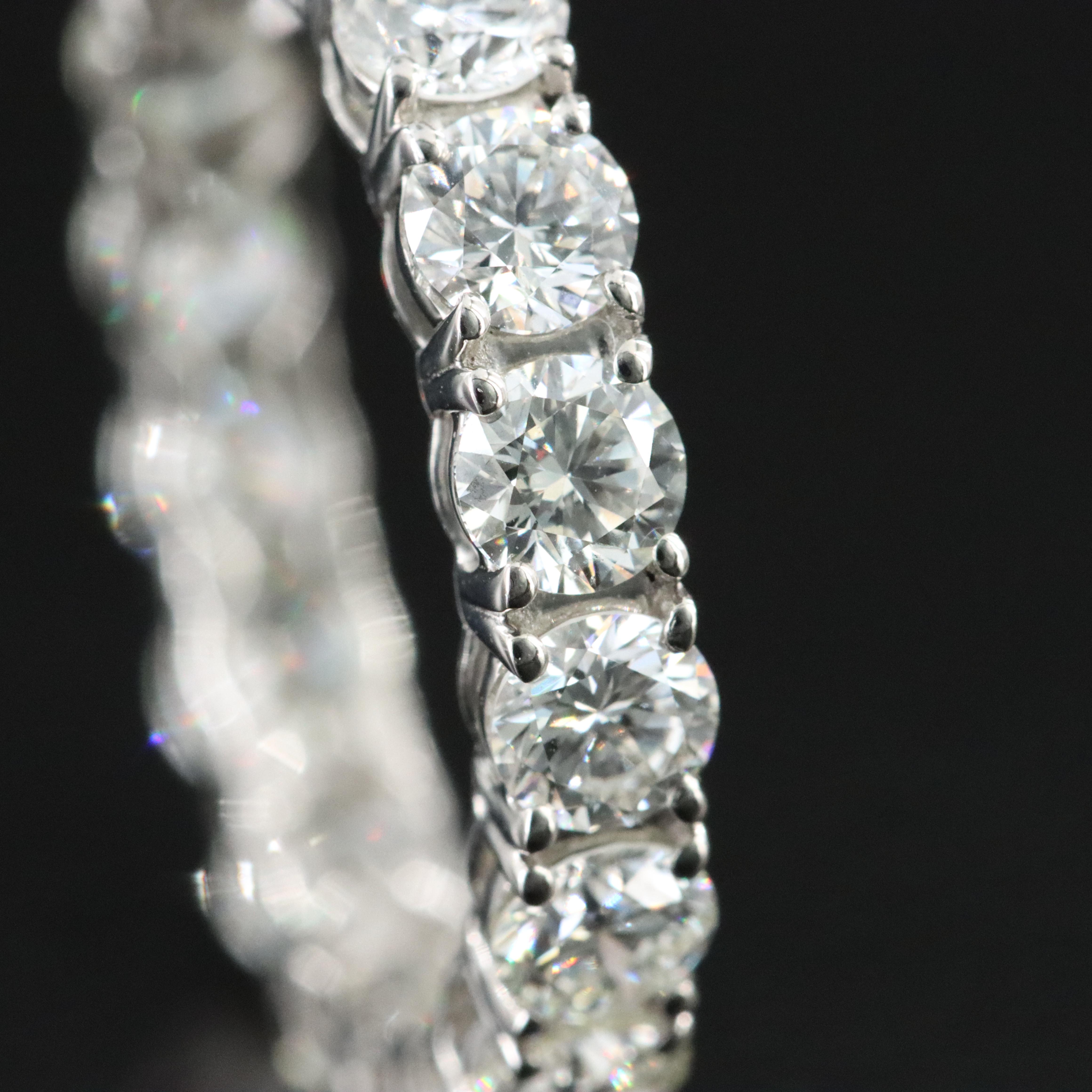 Platinum 3.23 CTW Diamond Eternity Band with GIA Report