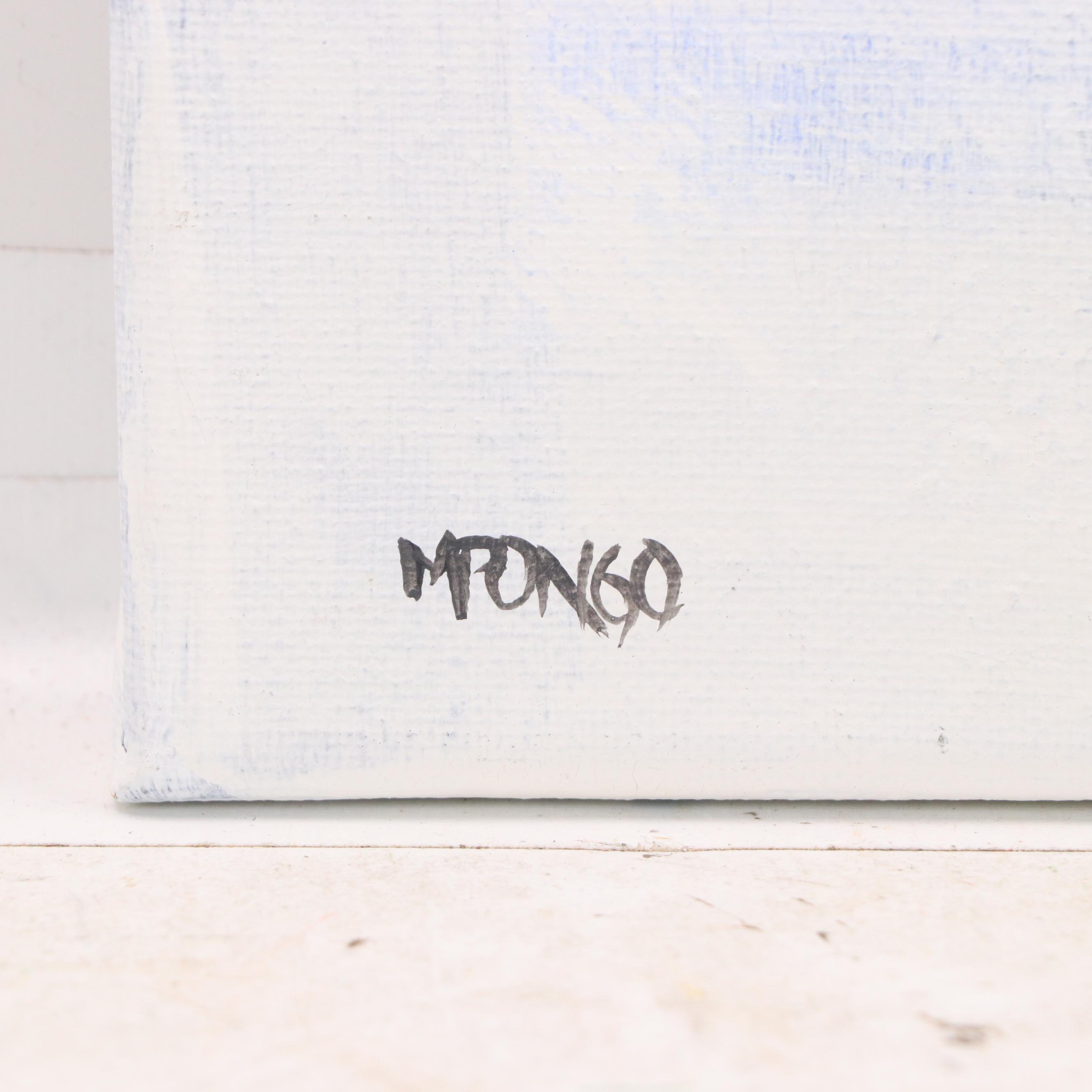 Milagros Pongo Abstract Mixed Media Painting, 21st Century