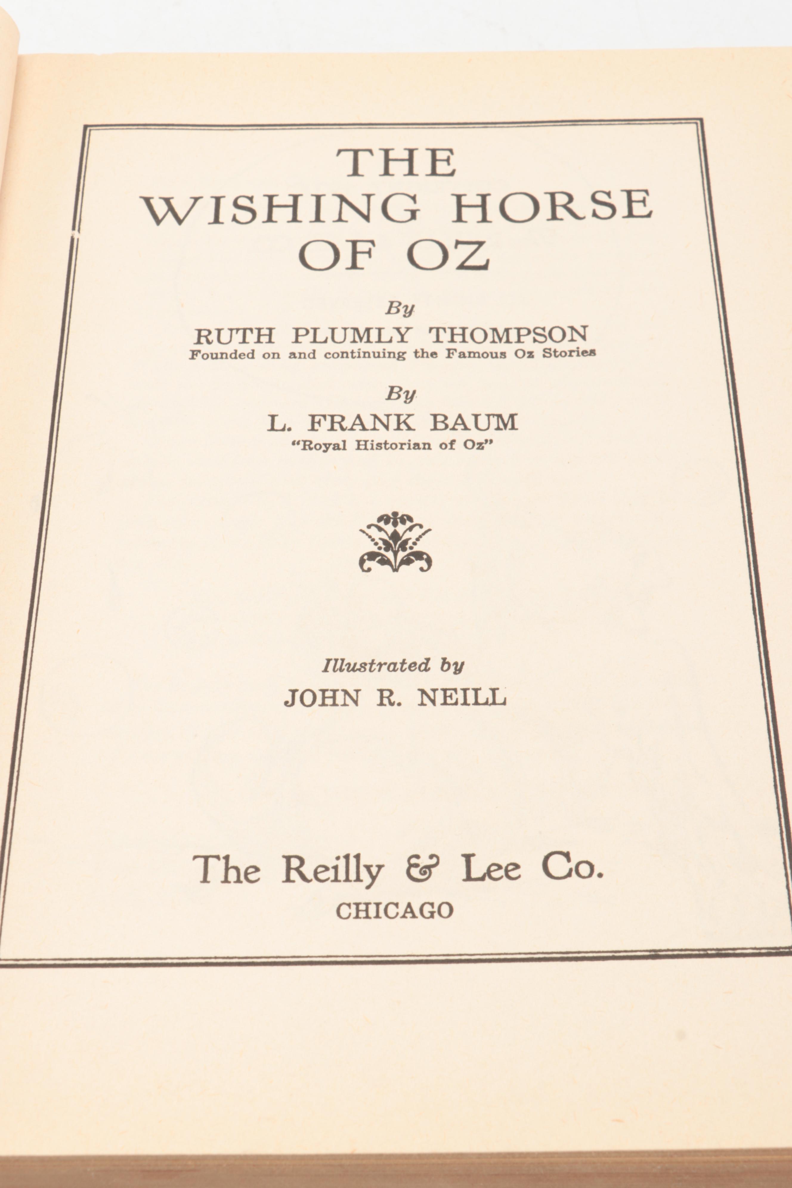 John R. Neill Illustrated "The Wishing Horse of Oz" by Ruth Plumly Thompson