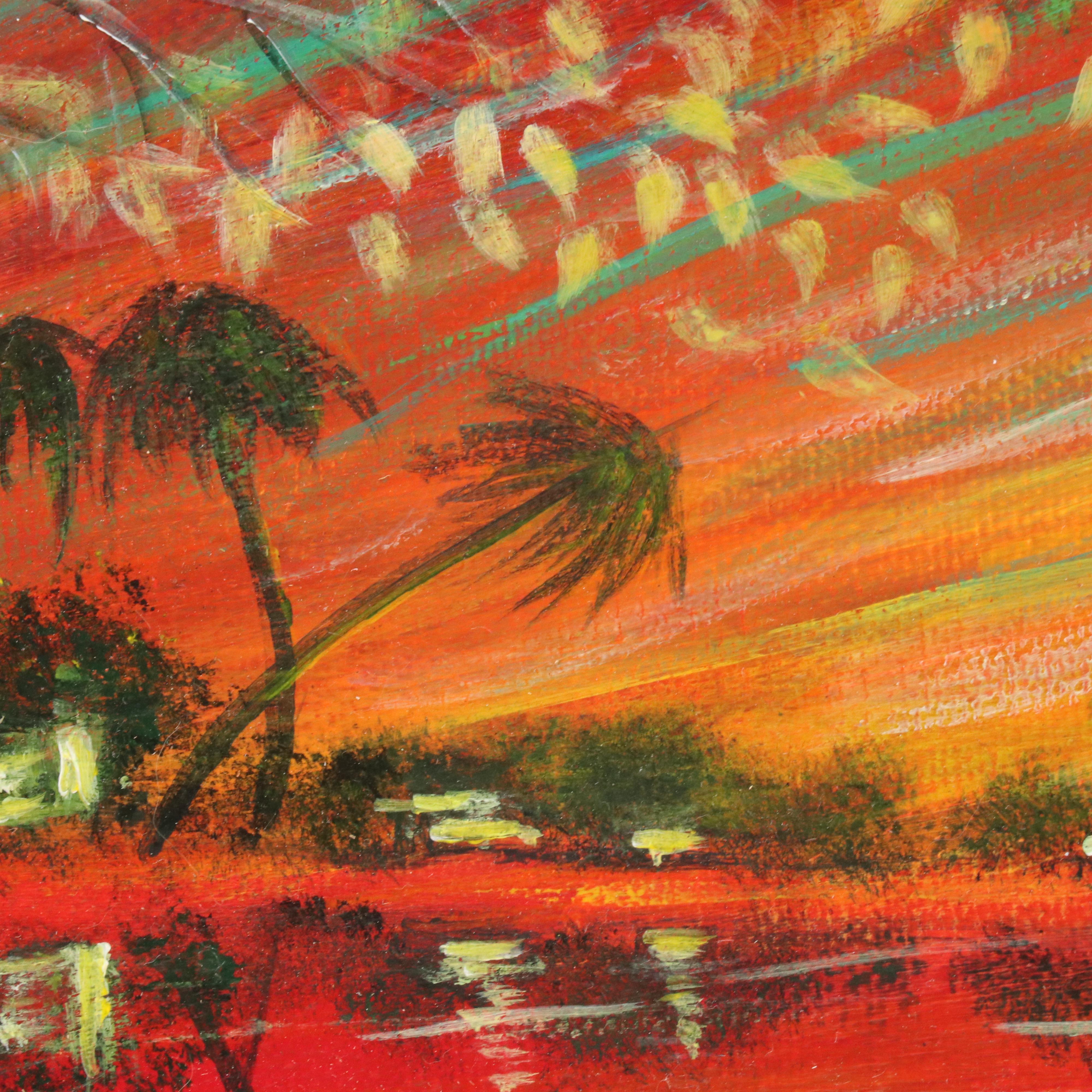 Lanson Sunset Acrylic Painting