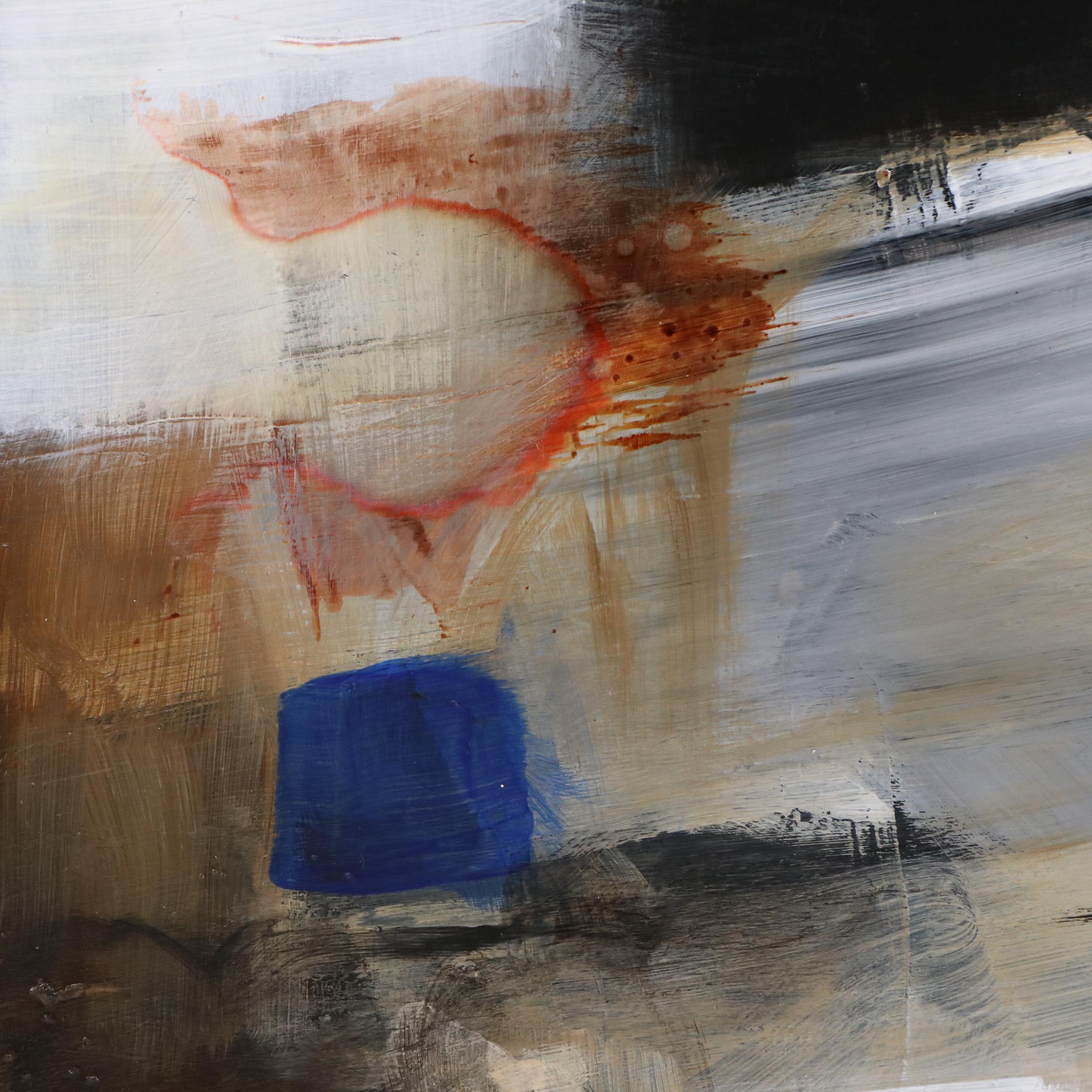 Milagros Pongo Abstract Mixed Media Painting, 21st Century