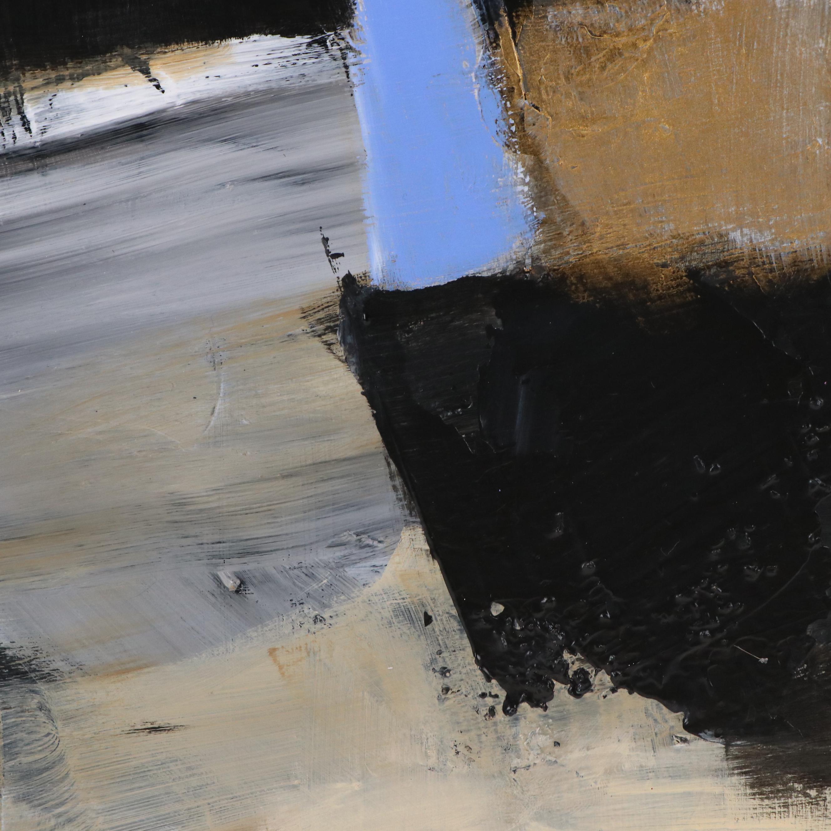 Milagros Pongo Abstract Mixed Media Painting, 21st Century