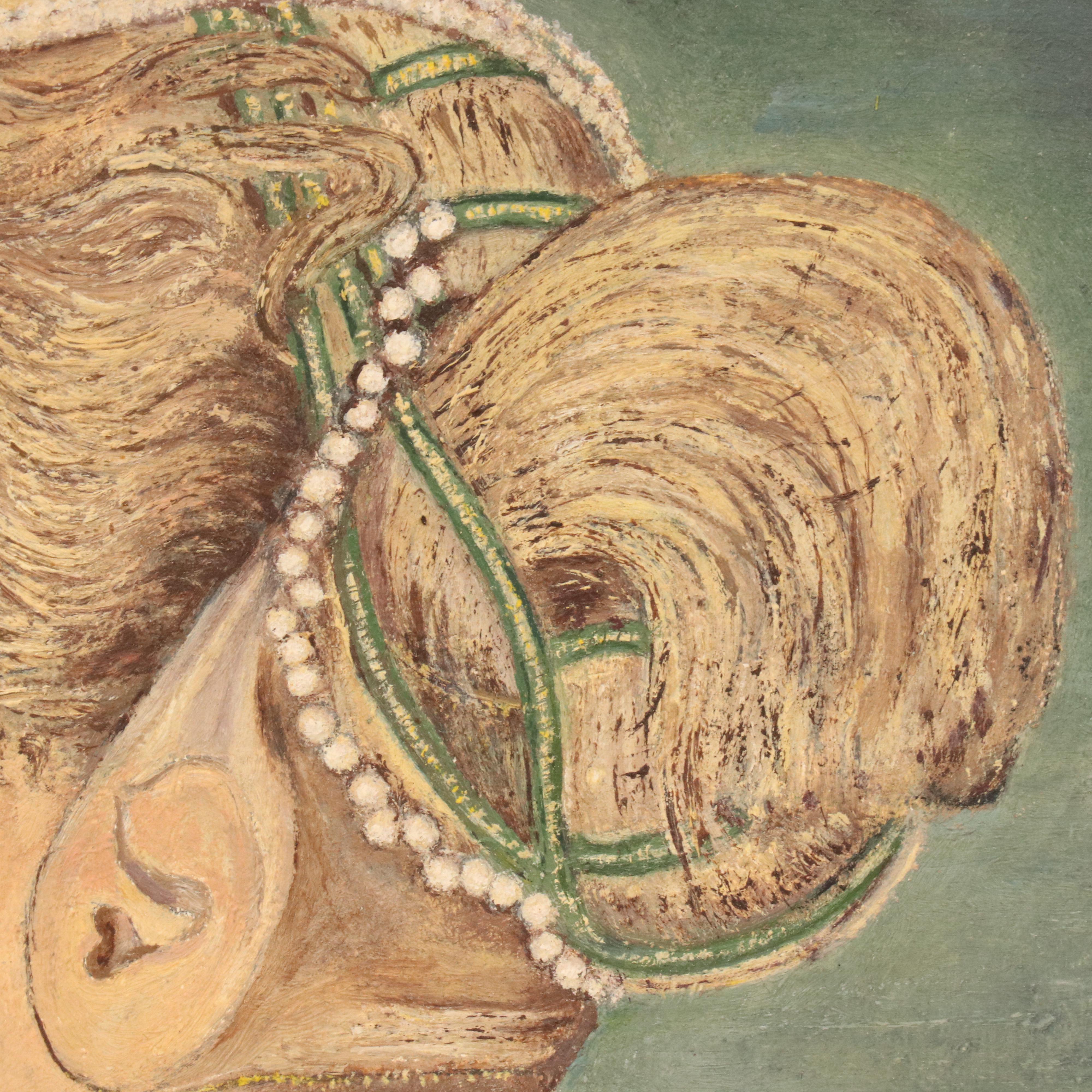 Mildred Regan Acrylic Painting After Antonio Del Pollaiuolo