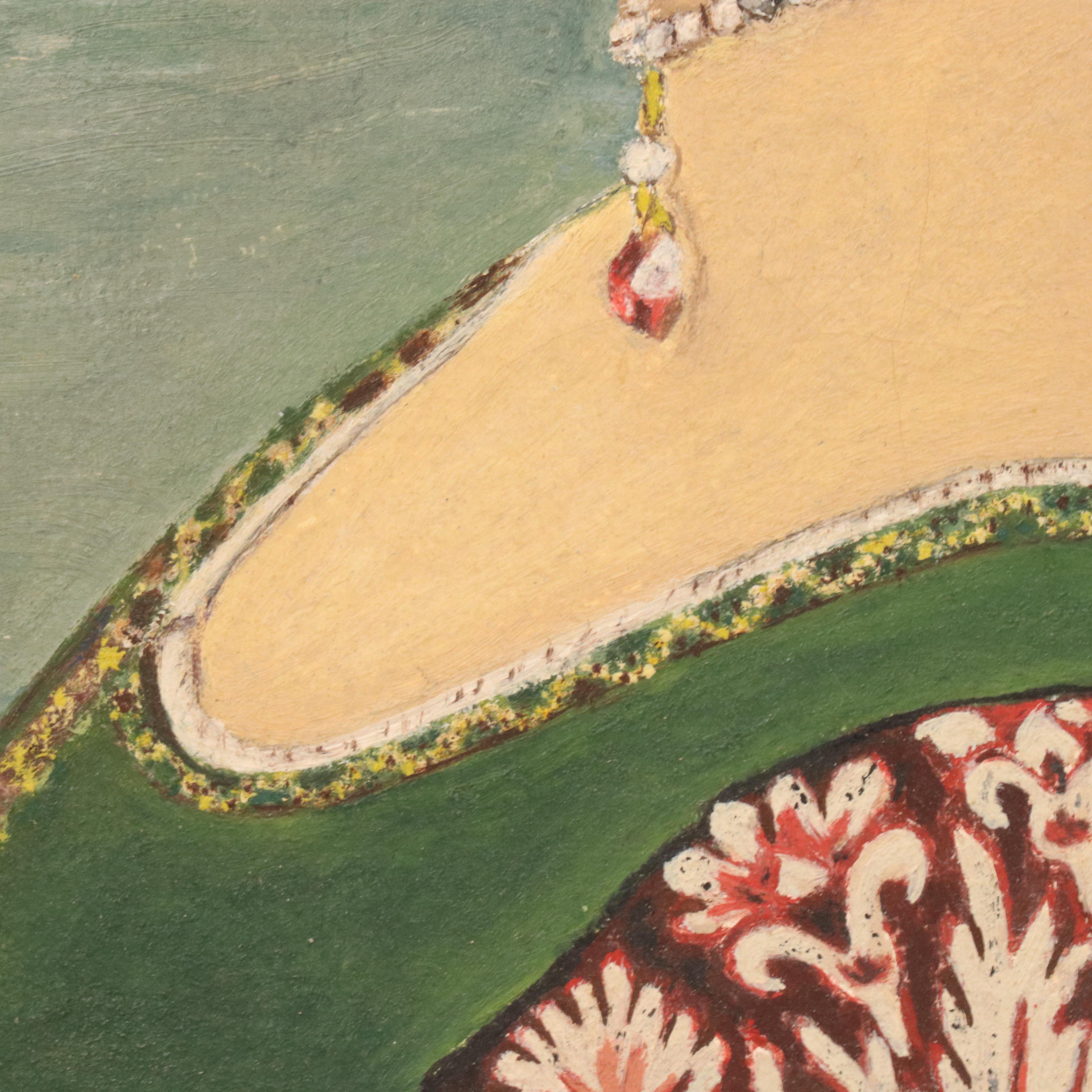 Mildred Regan Acrylic Painting After Antonio Del Pollaiuolo