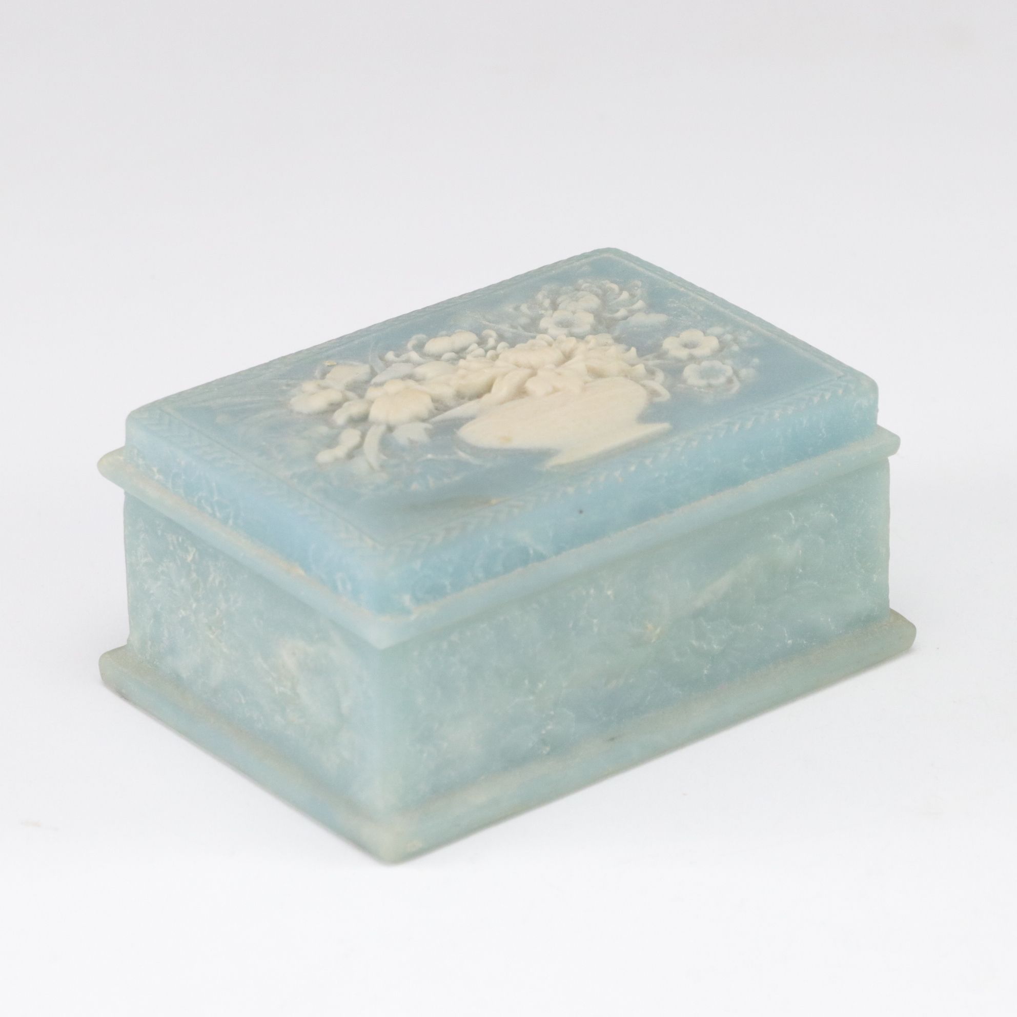 Signed Frances Taylor Williams Incolay Plate & Jewelry Box