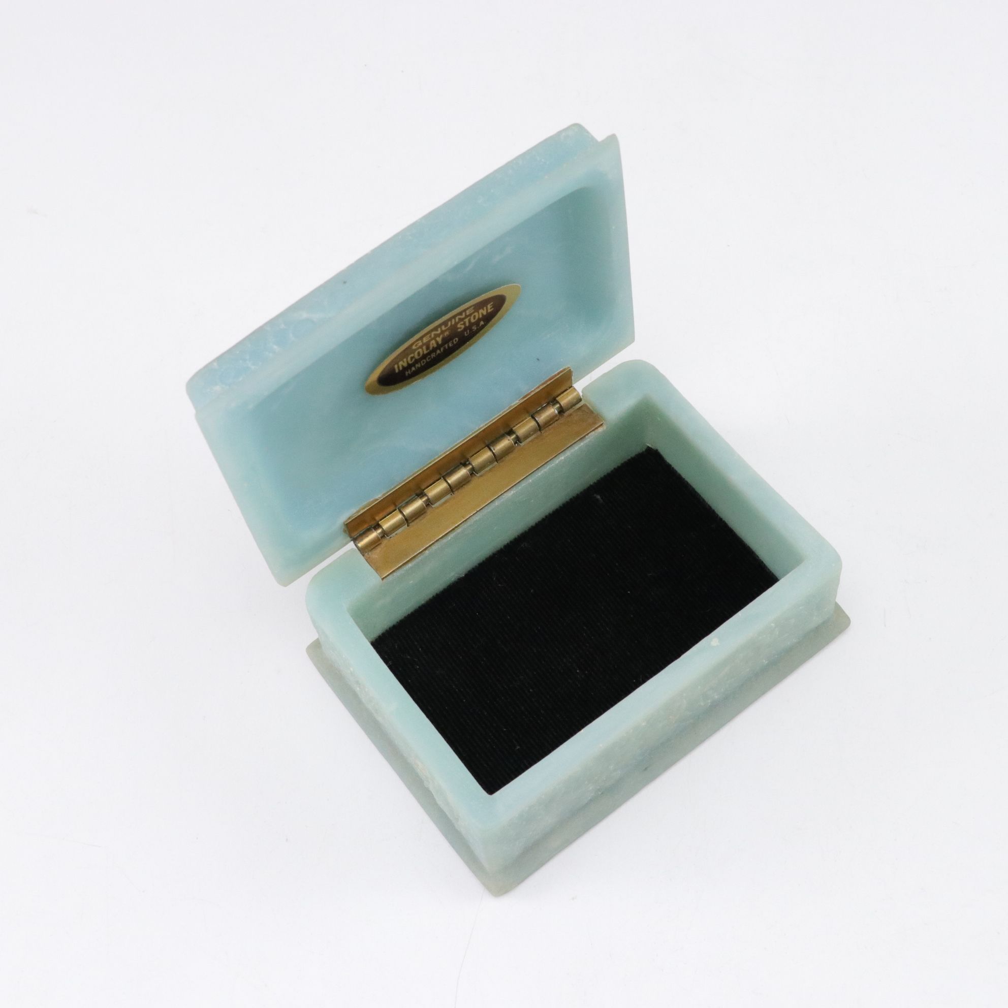 Signed Frances Taylor Williams Incolay Plate & Jewelry Box