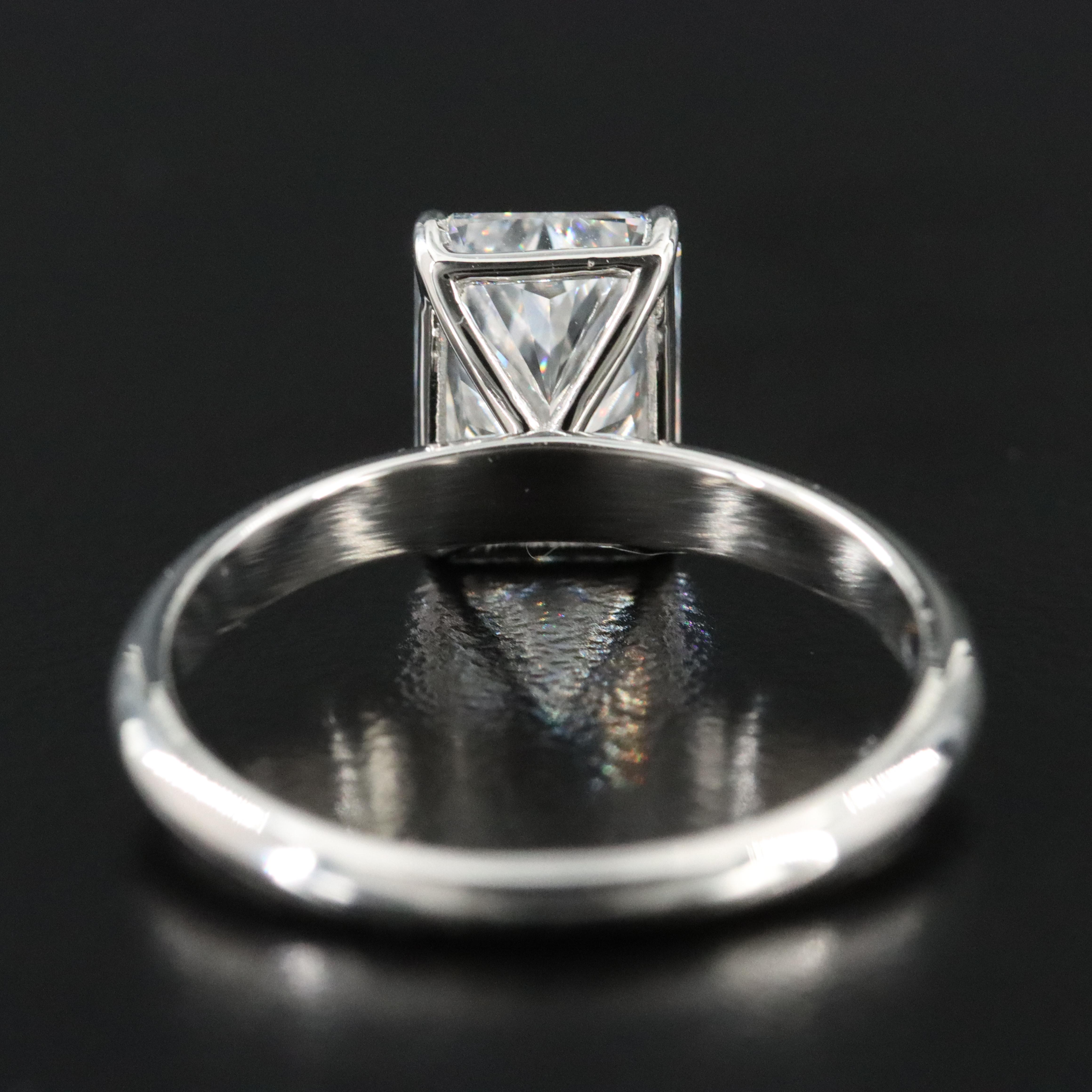 Platinum 2.19 CT Lab Grown Diamond Solitaire Ring with IGI Report