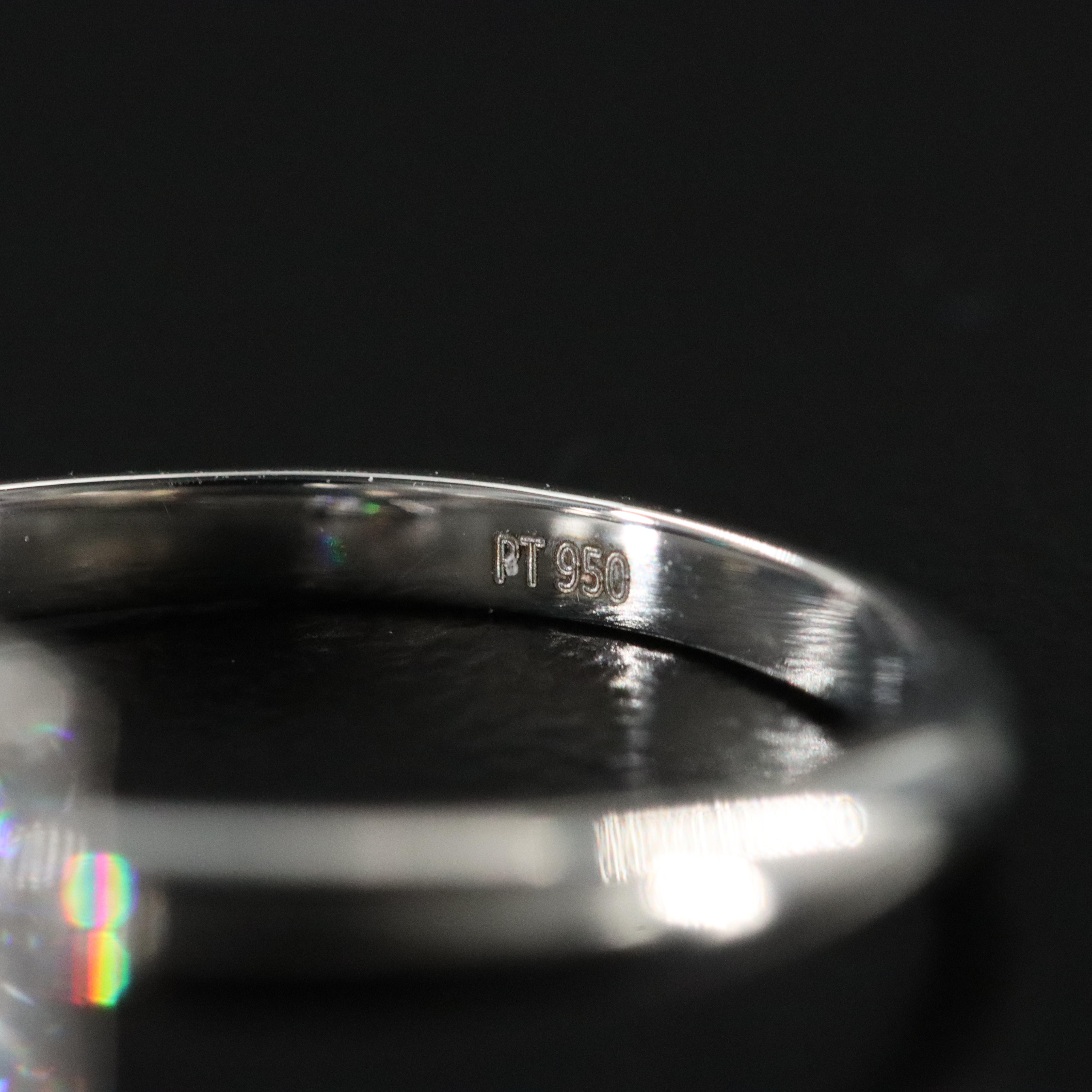 Platinum 2.19 CT Lab Grown Diamond Solitaire Ring with IGI Report