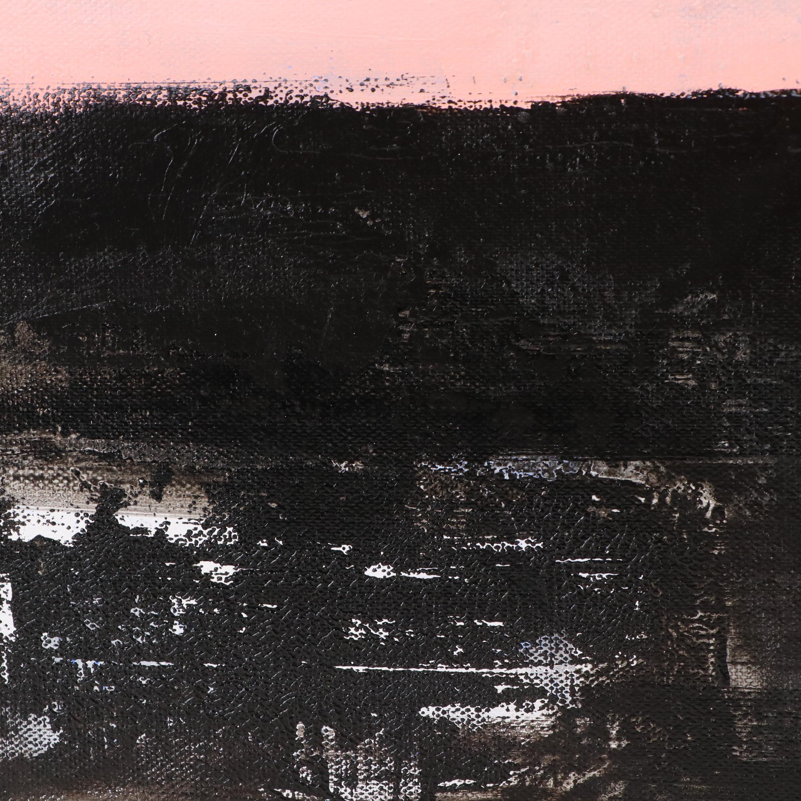 Milagros Pongo Abstract Mixed Media Painting "Balance," 21st Century