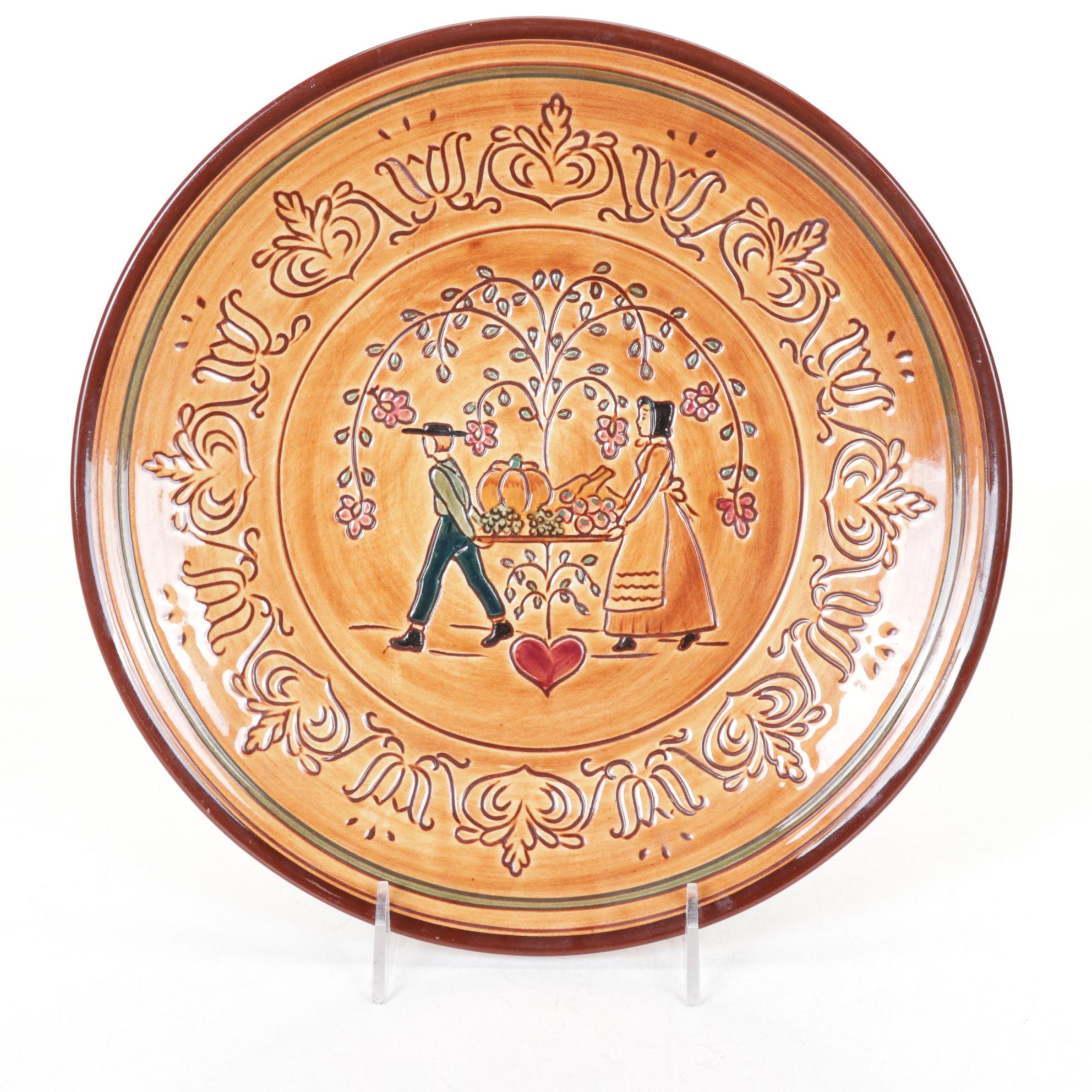 Hand-Painted Portuguese Lattice Plate & More