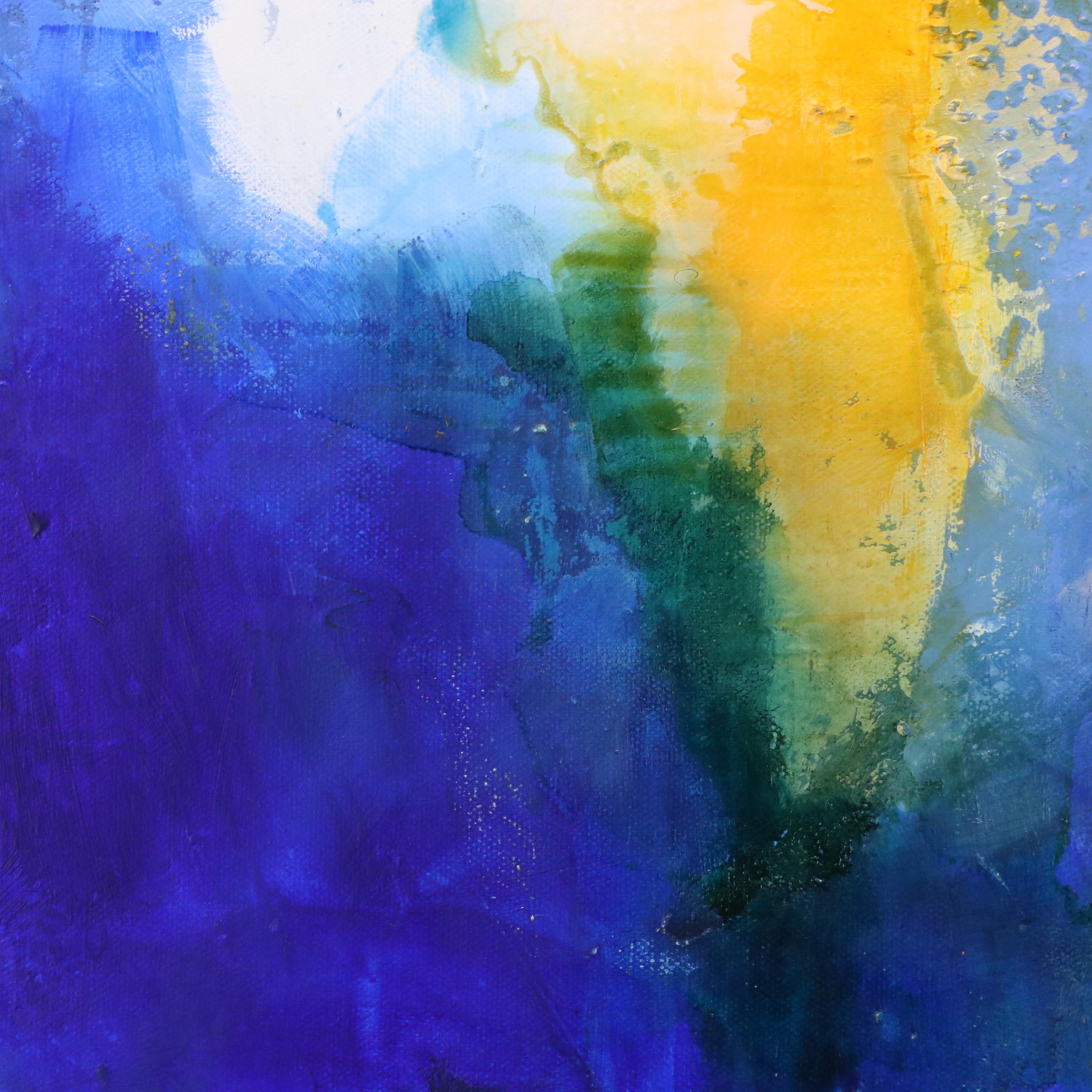 Milagros Pongo Abstract Mixed Media Painting, 21st Century