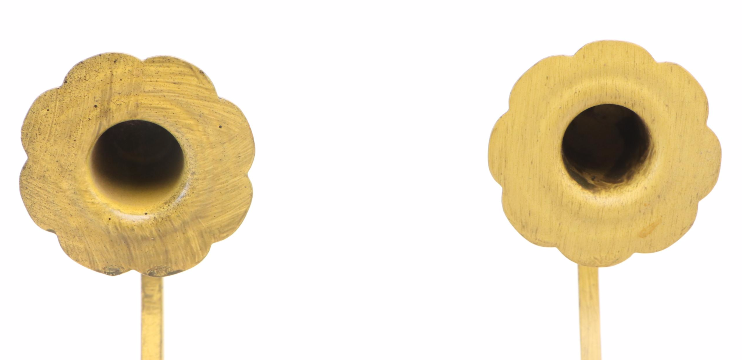 Mustard Finish Wood Candle Wall Sconces