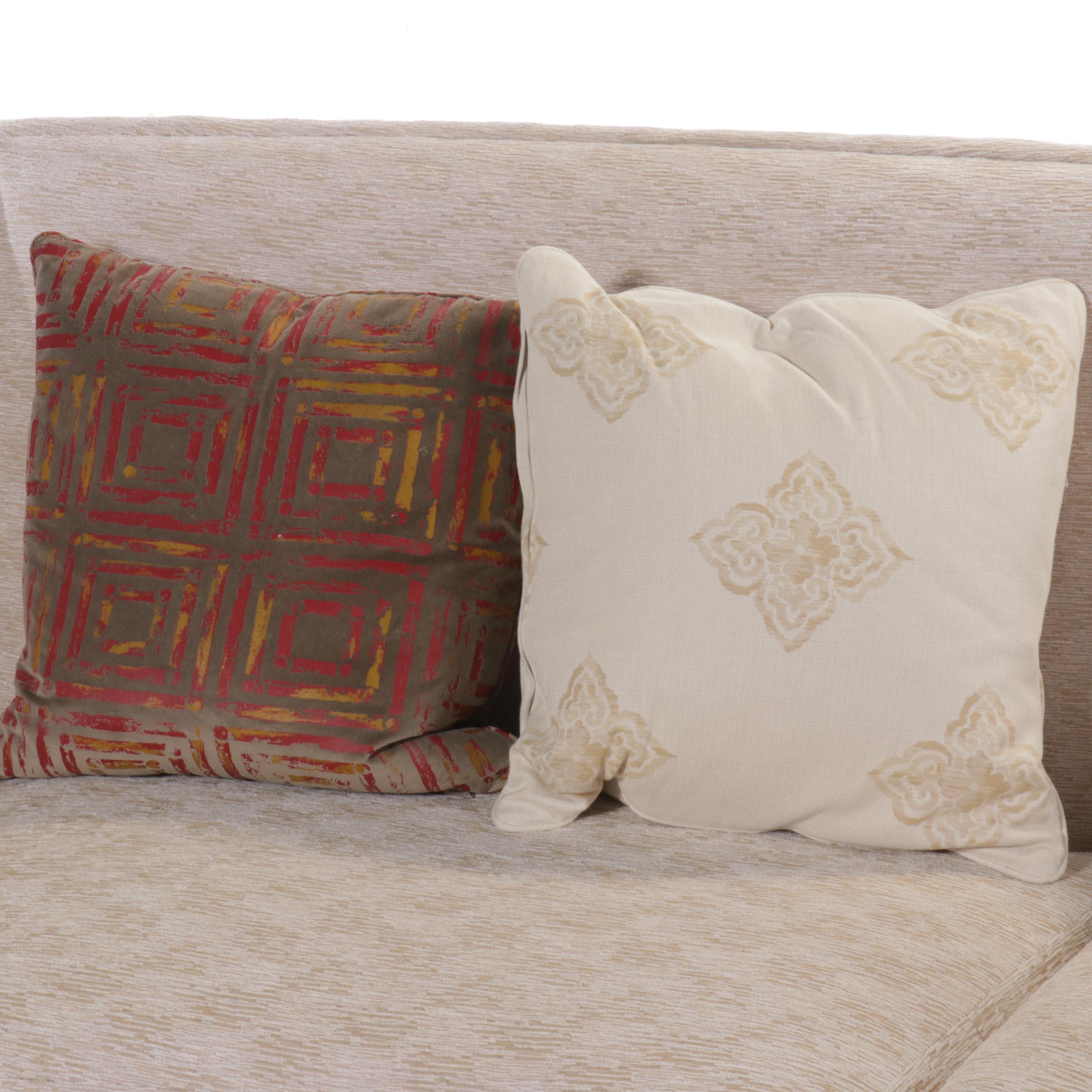 Century Furniture Contemporary Three-Piece Curved Sectional Sofa