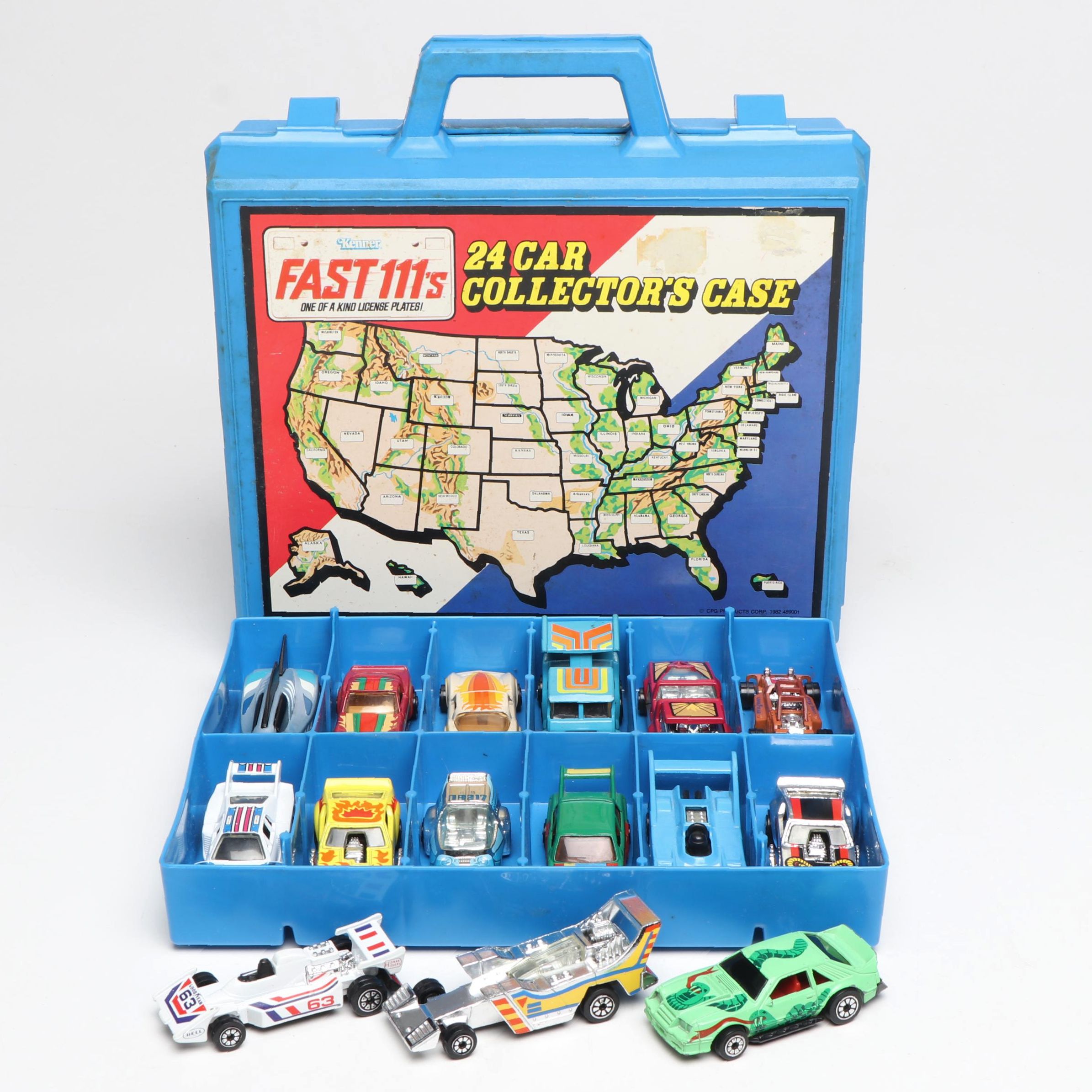 CPG Products Corp. Toy Cars with Collector's Case, 1982
