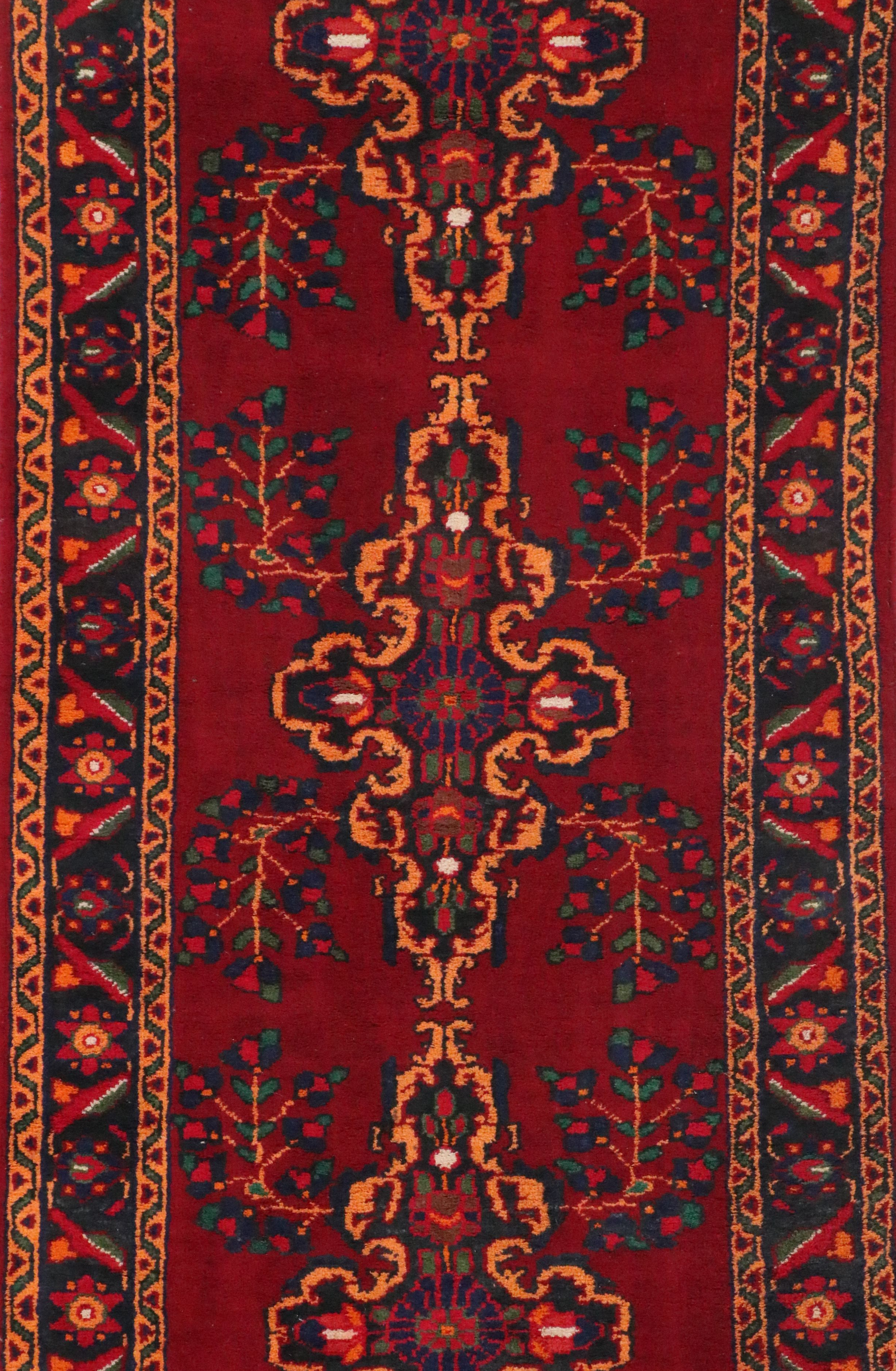 3'11 x 10'2 Hand-Knotted Persian Mehriban Long Rug