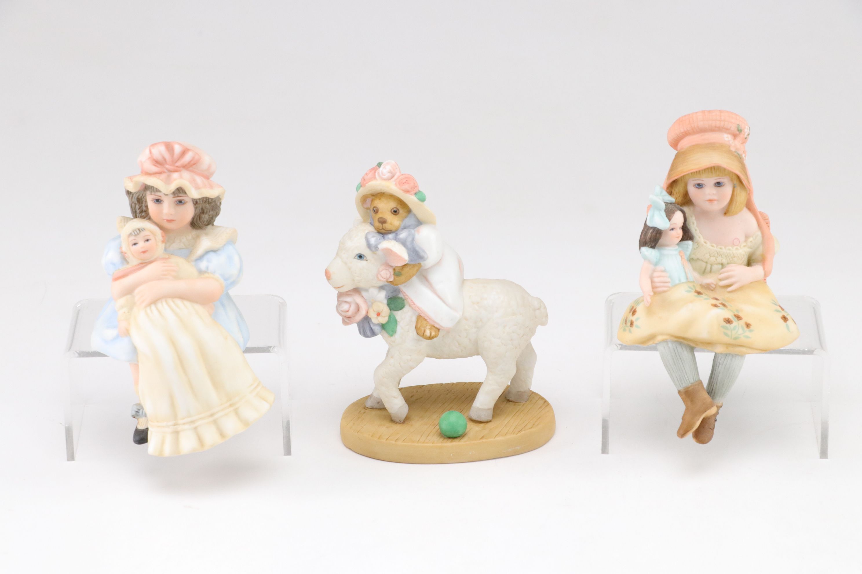 Jan Hagara Bisque Porcelain Figurines Including "Barbara", "Mattie", and More