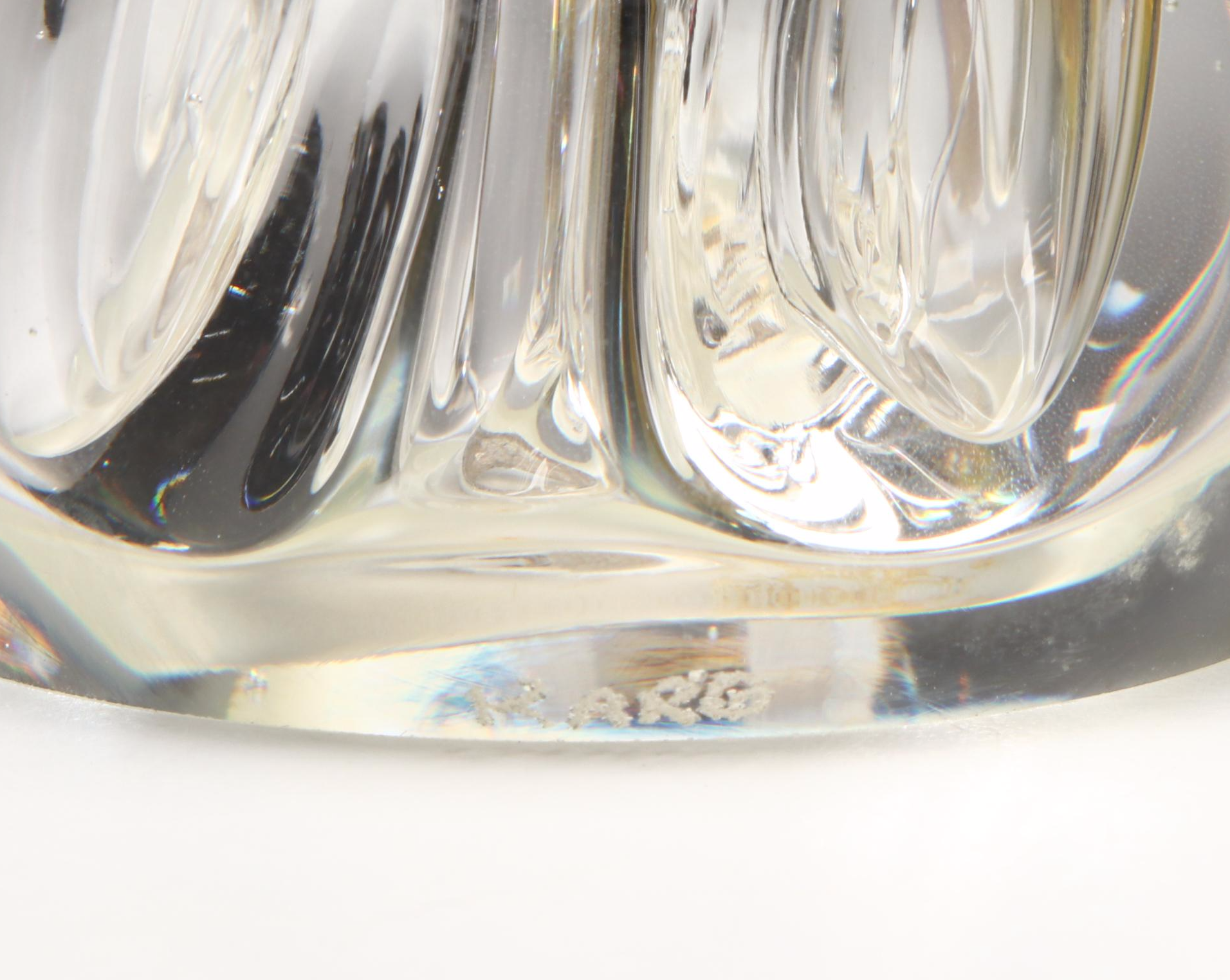 Gibson Iridescent Pear with Other Art Glass Paperweight