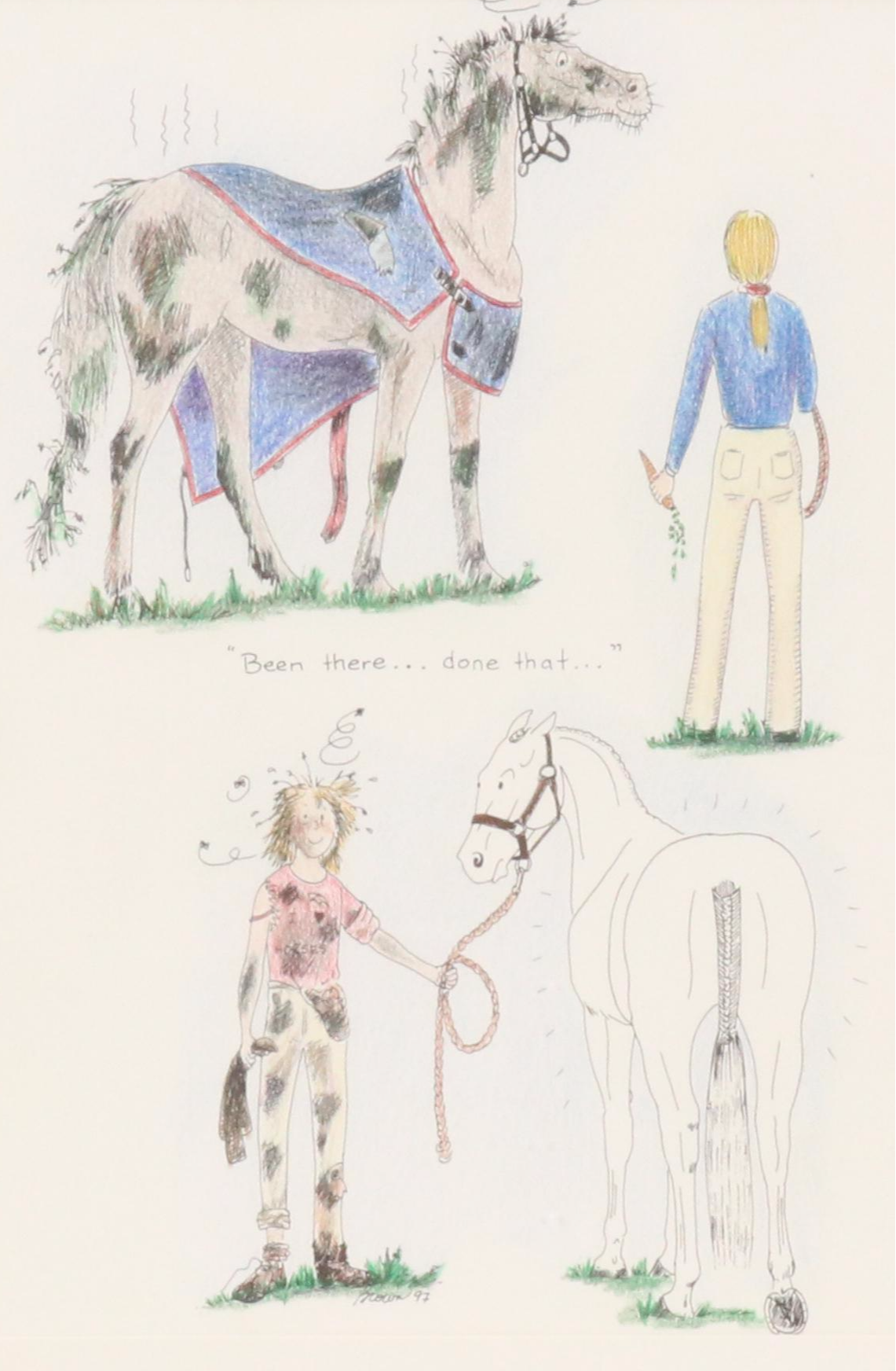 Equestrian Offset and Halftone Prints