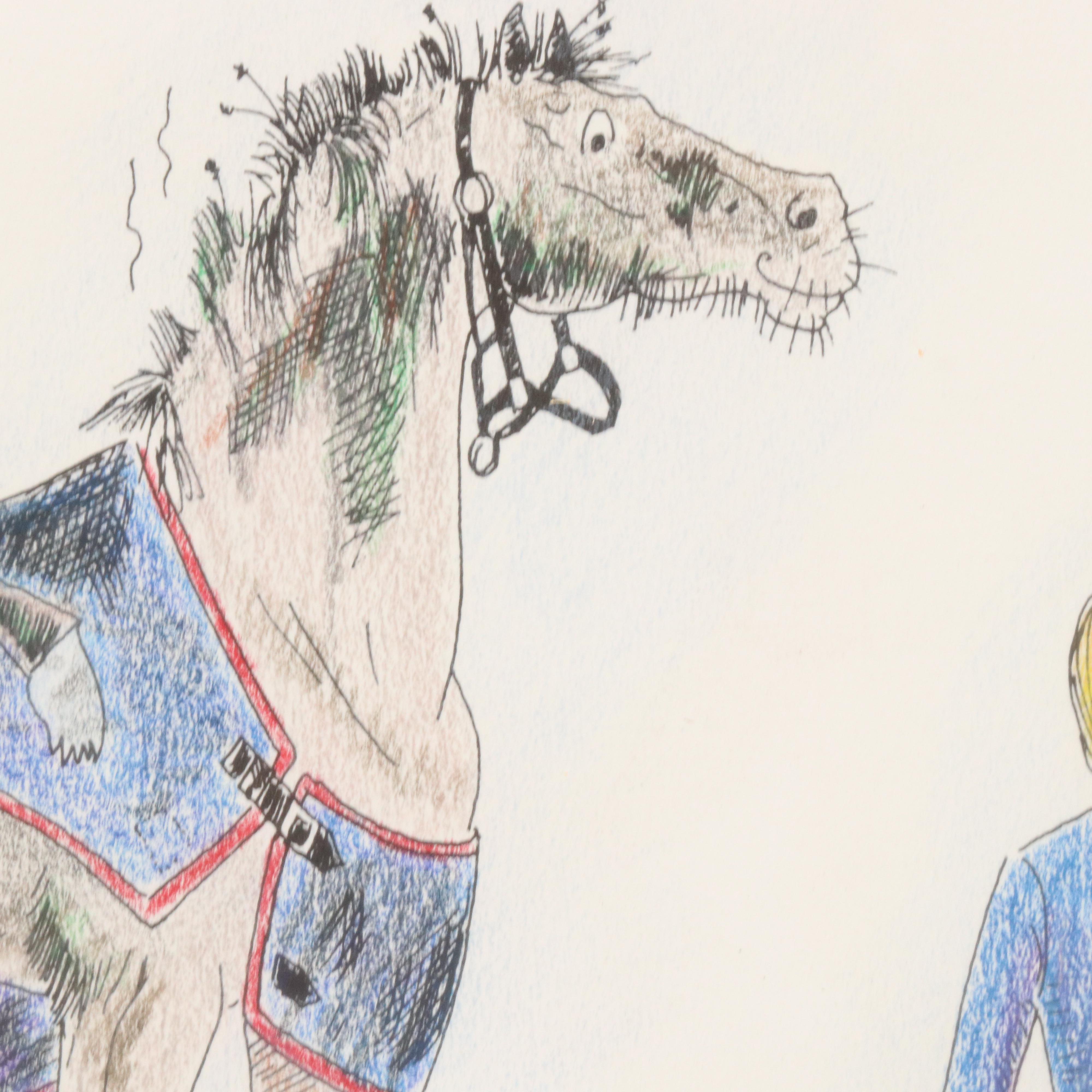 Equestrian Offset and Halftone Prints