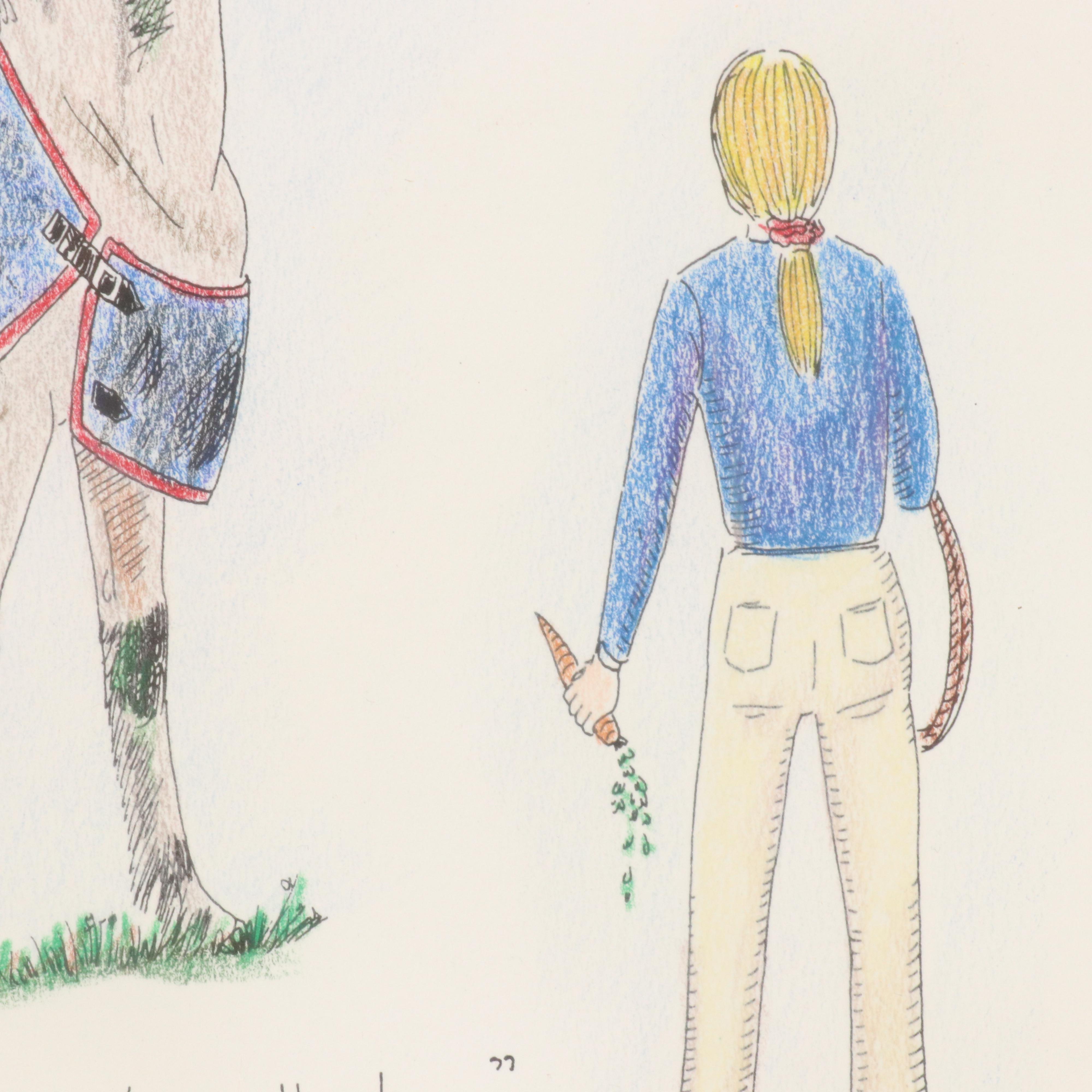 Equestrian Offset and Halftone Prints