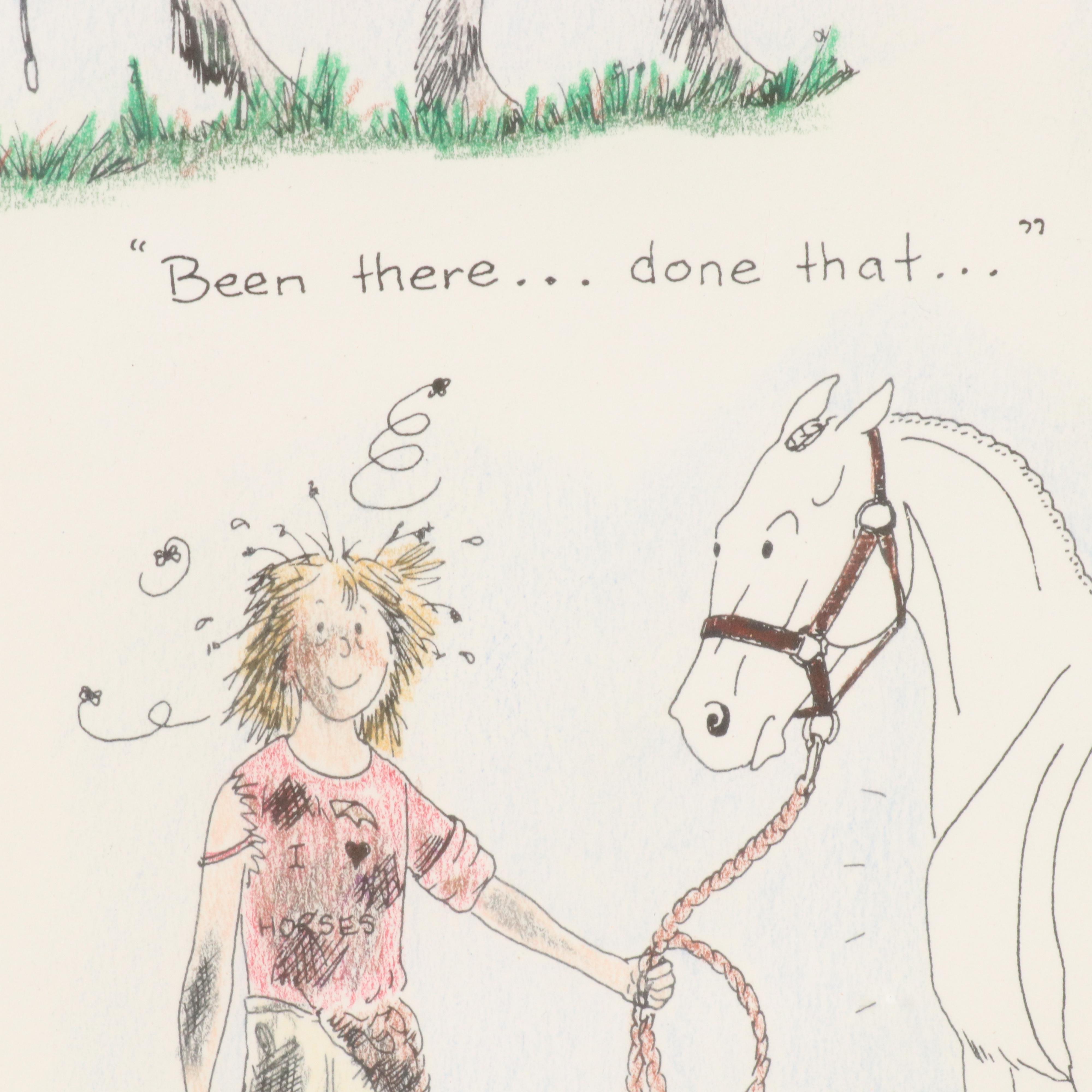 Equestrian Offset and Halftone Prints