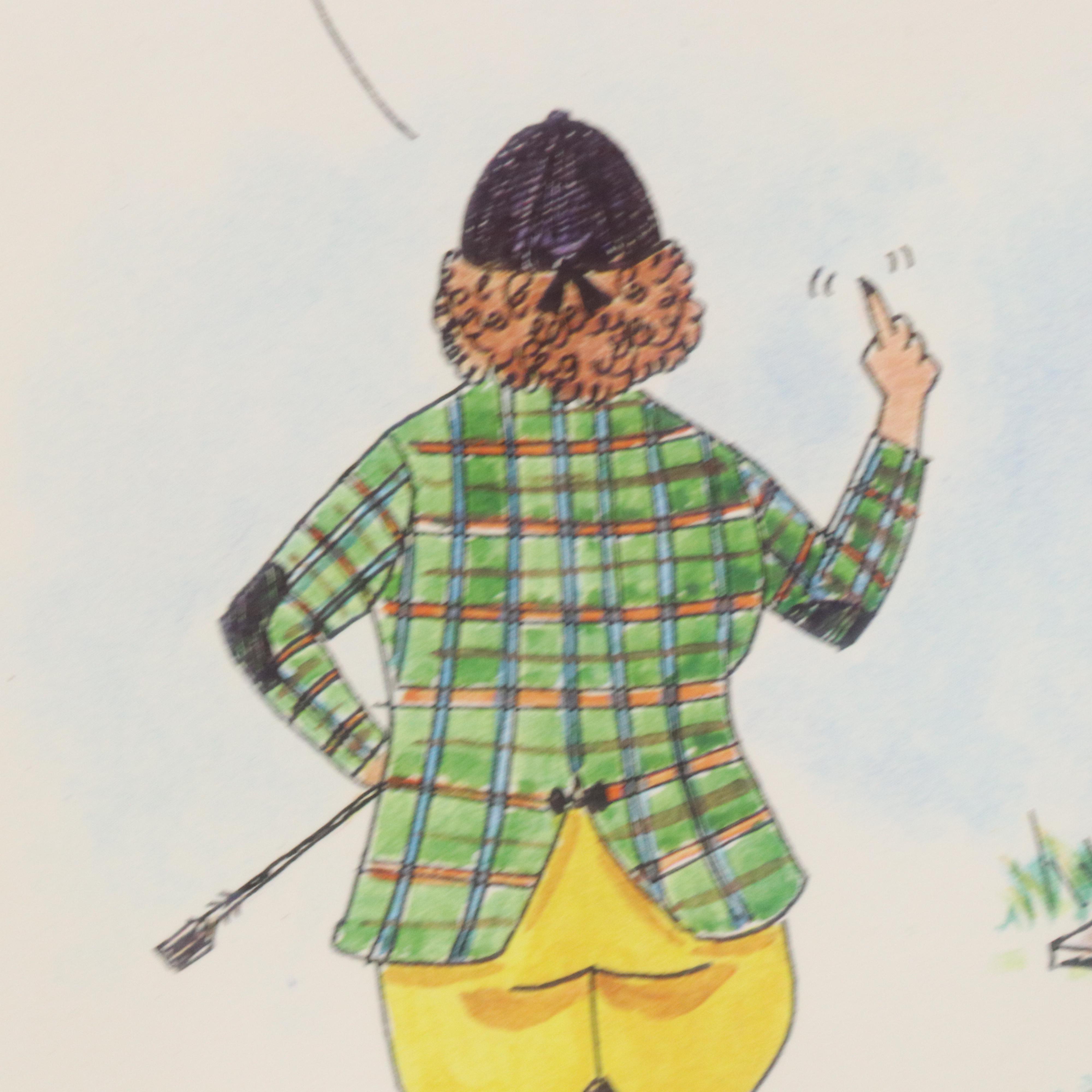 Equestrian Offset and Halftone Prints