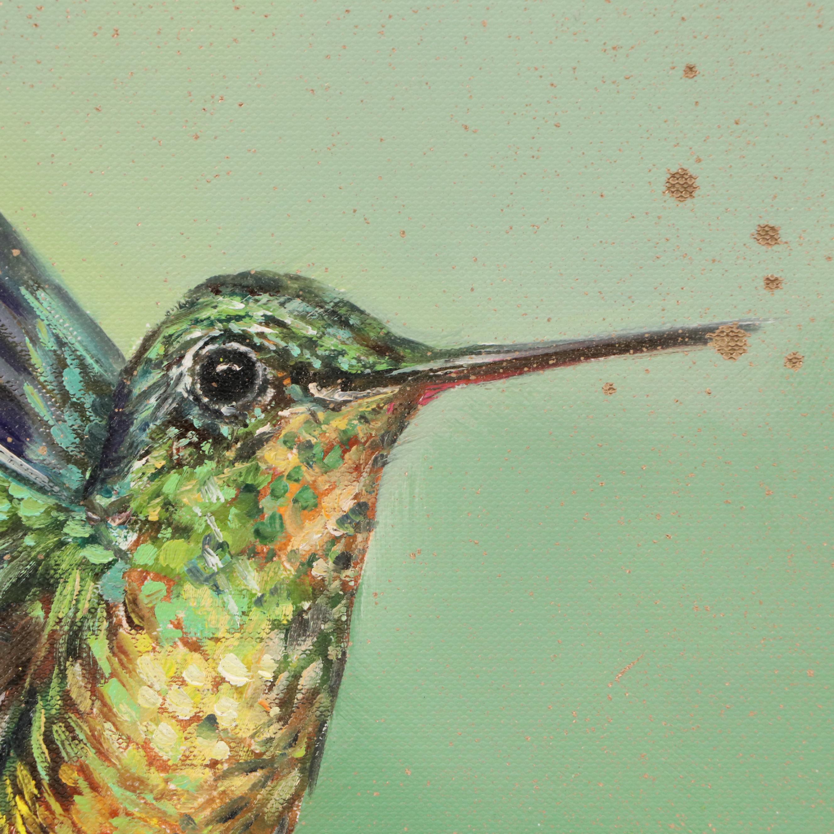 Inga Kovalenko Oil Painting of Hummingbird, 2025