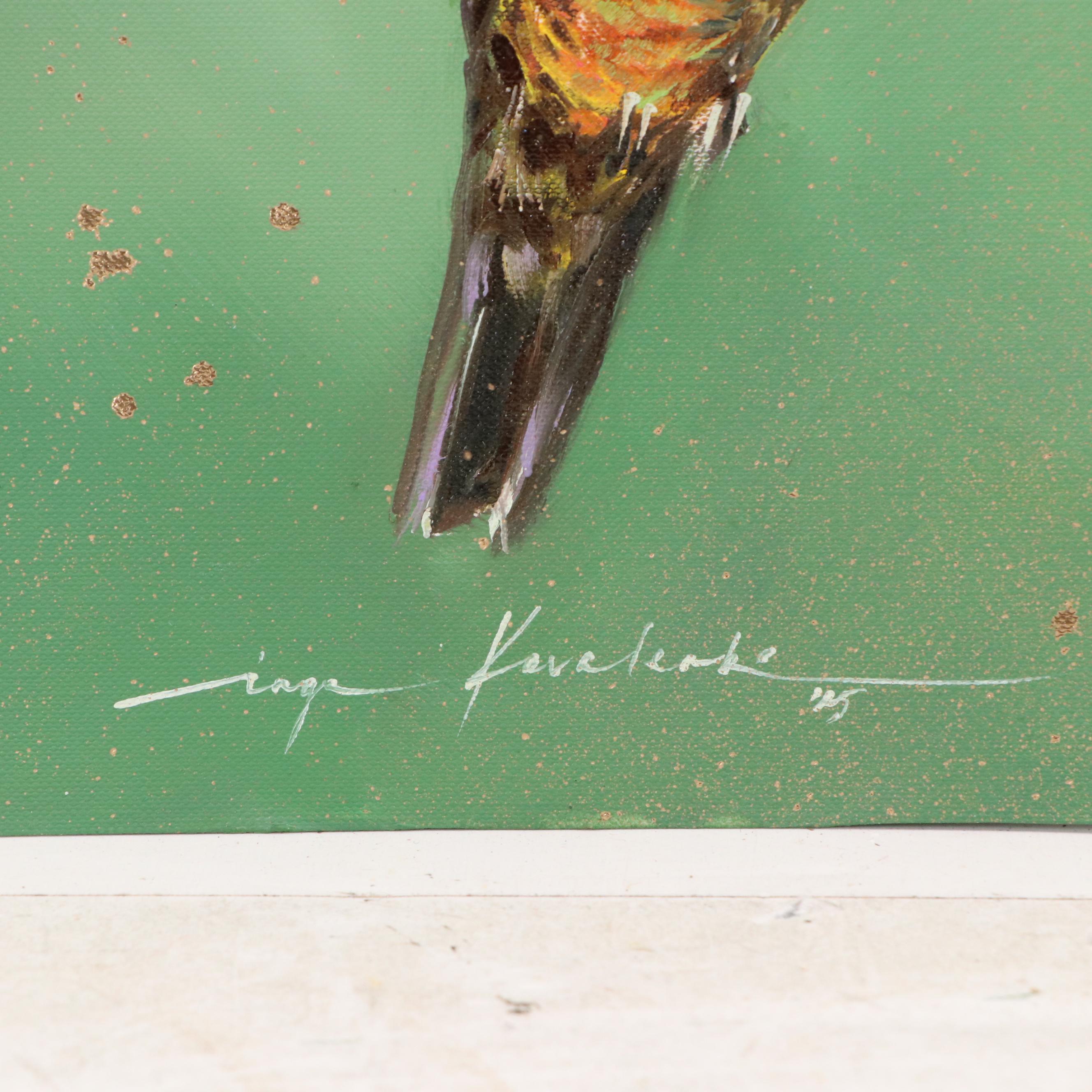 Inga Kovalenko Oil Painting of Hummingbird, 2025