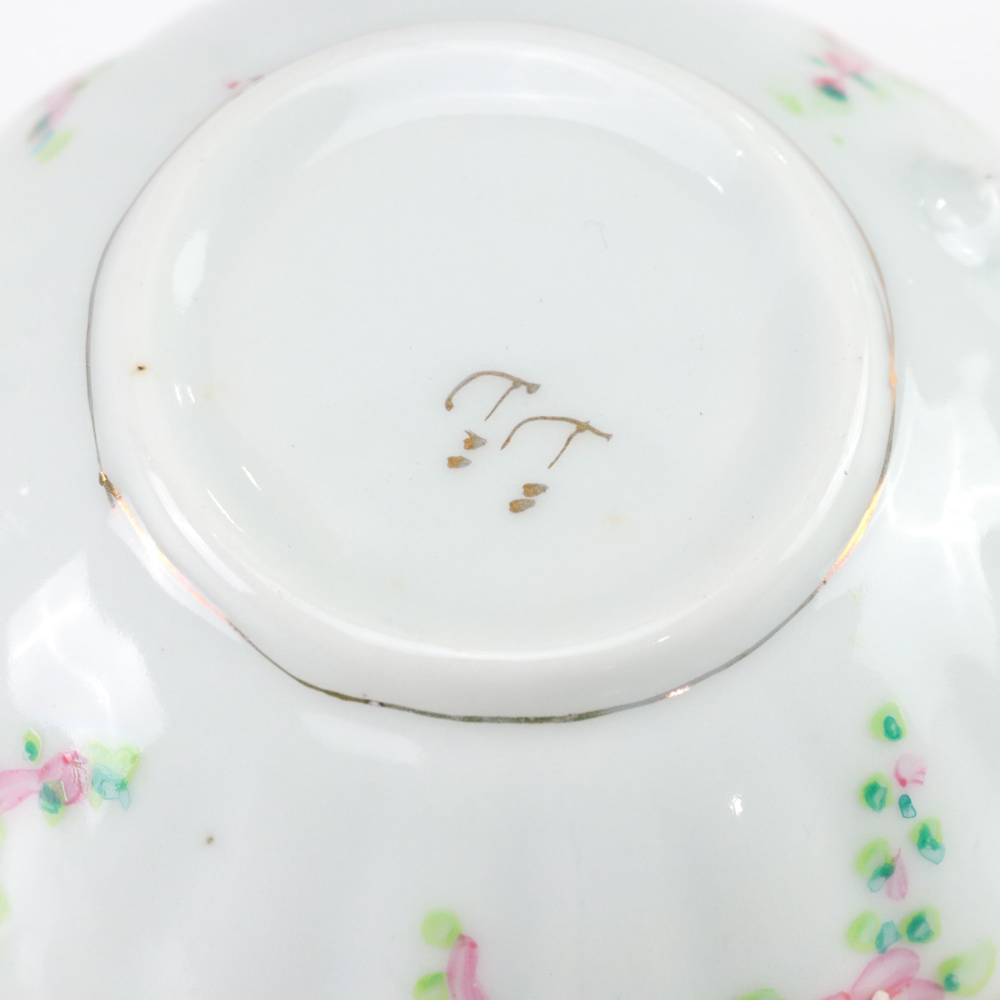 Hand-Painted & Gilt Floral Teacups, Saucers & More