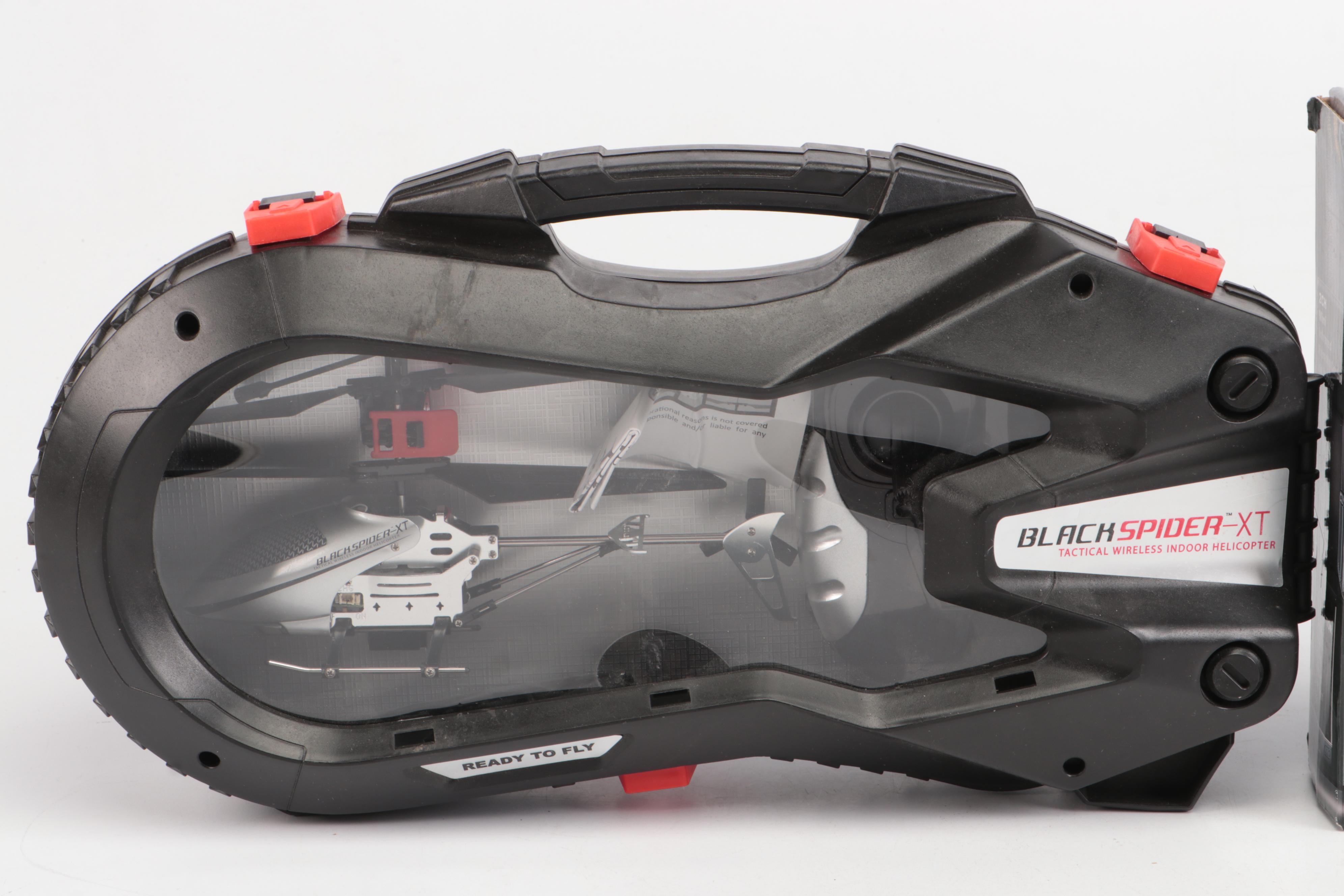 Black Spider-XT Wireless Helicopter with More Contemporary Toys and Books