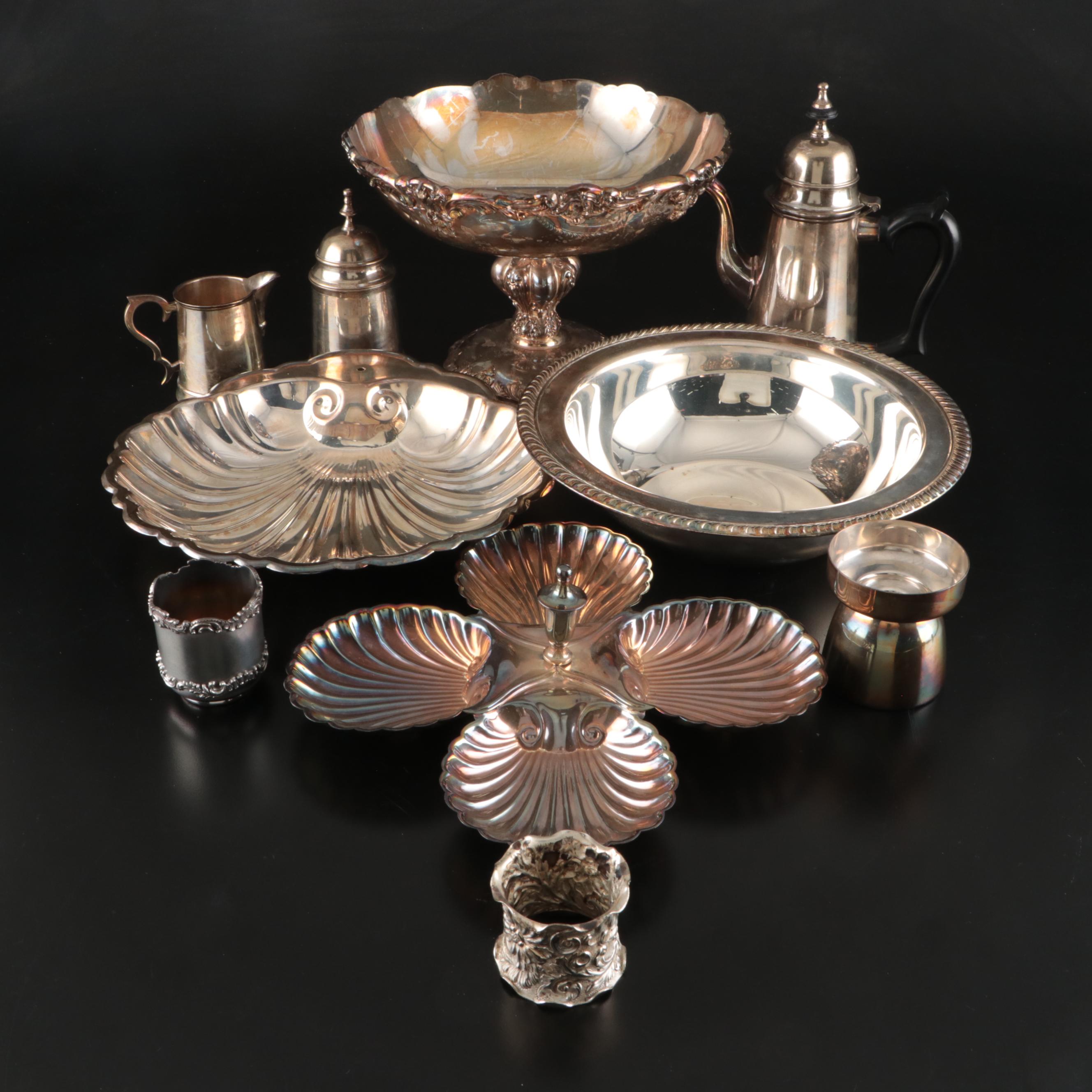 Reed & Barton Silver Plate Footed Bowl and More Silver Plate Serveware