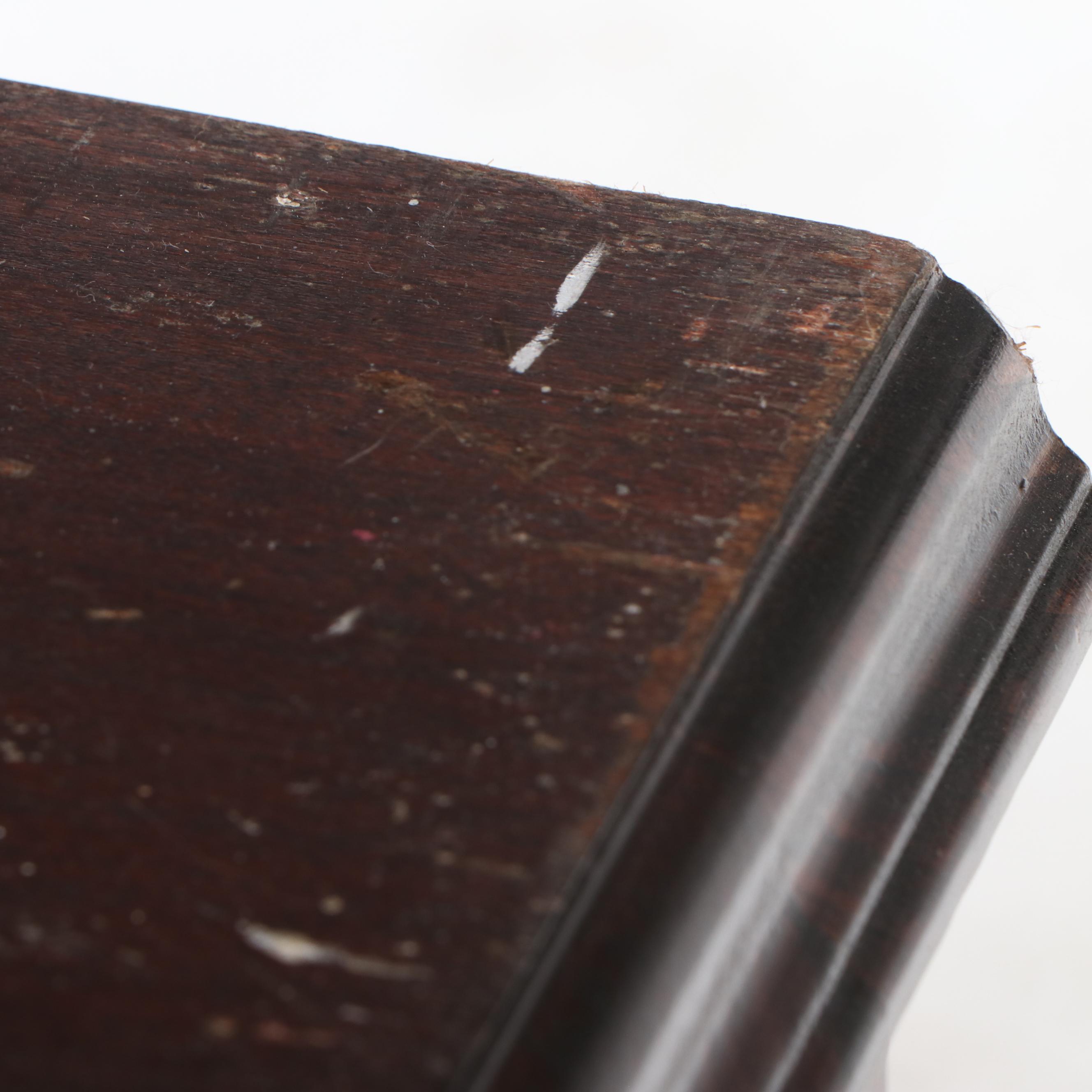 Mahogany Finish Wall Hanging Display Cabinet